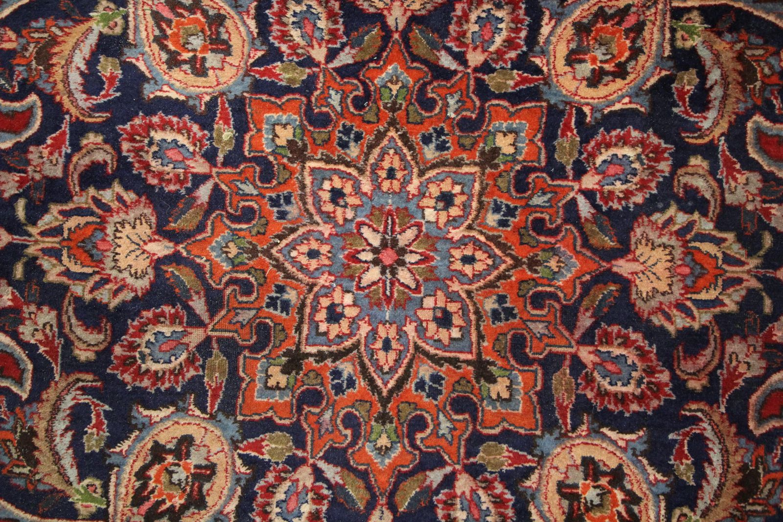 Large Red Living Room Rug Traditional Handmade Oriental Wool Area Rug photo vinterior