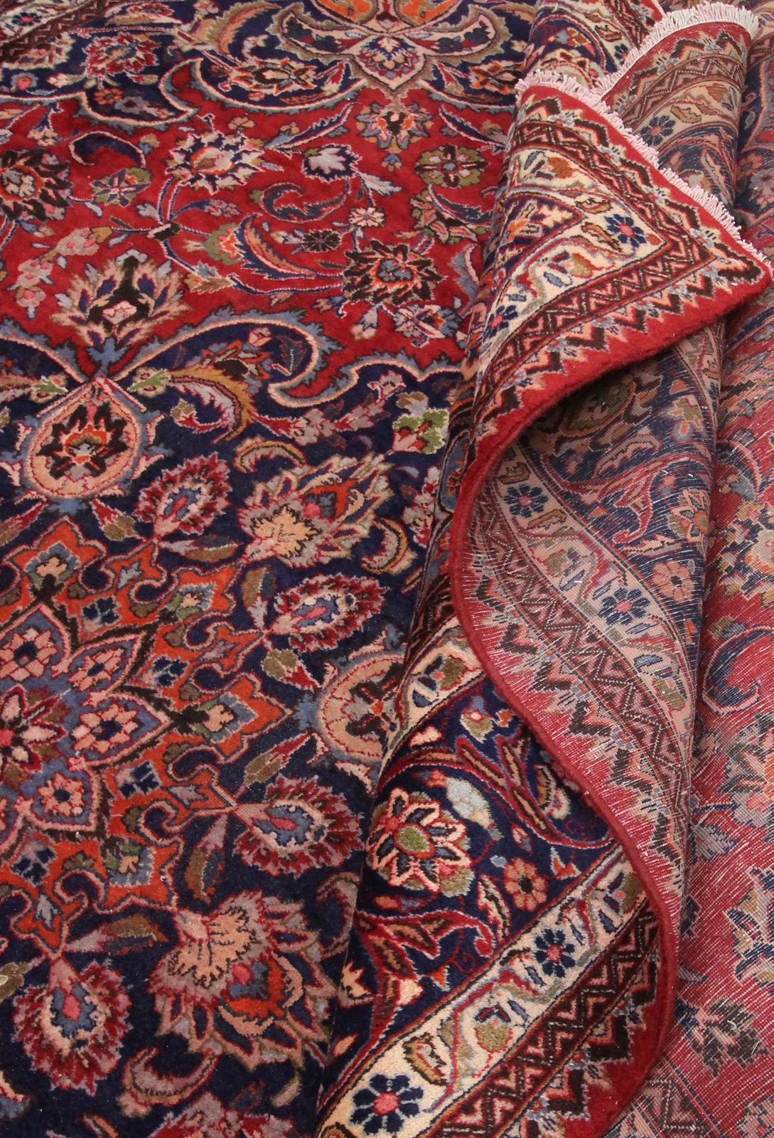 photo vinterior Large Red Living Room Rug Traditional Handmade Oriental Wool Area Rug