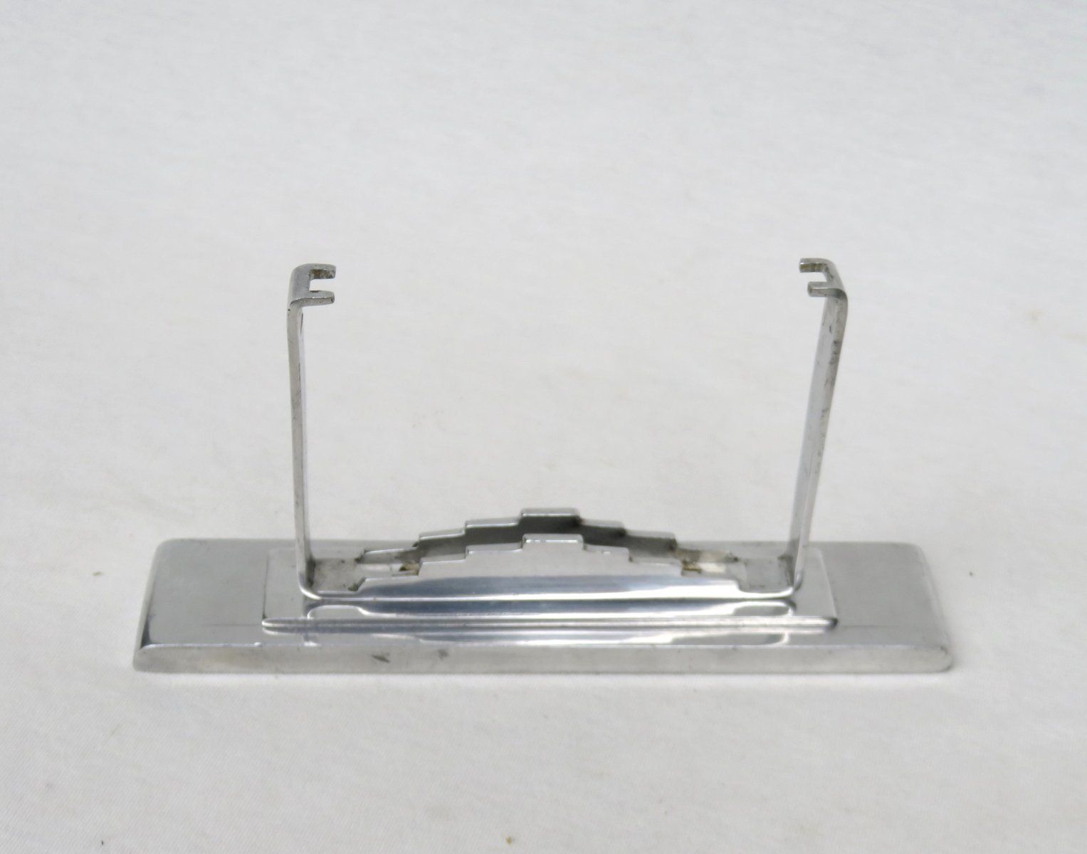 1076.1 French Art Deco Skyscraper Picture Frame In Polished Aluminum photo