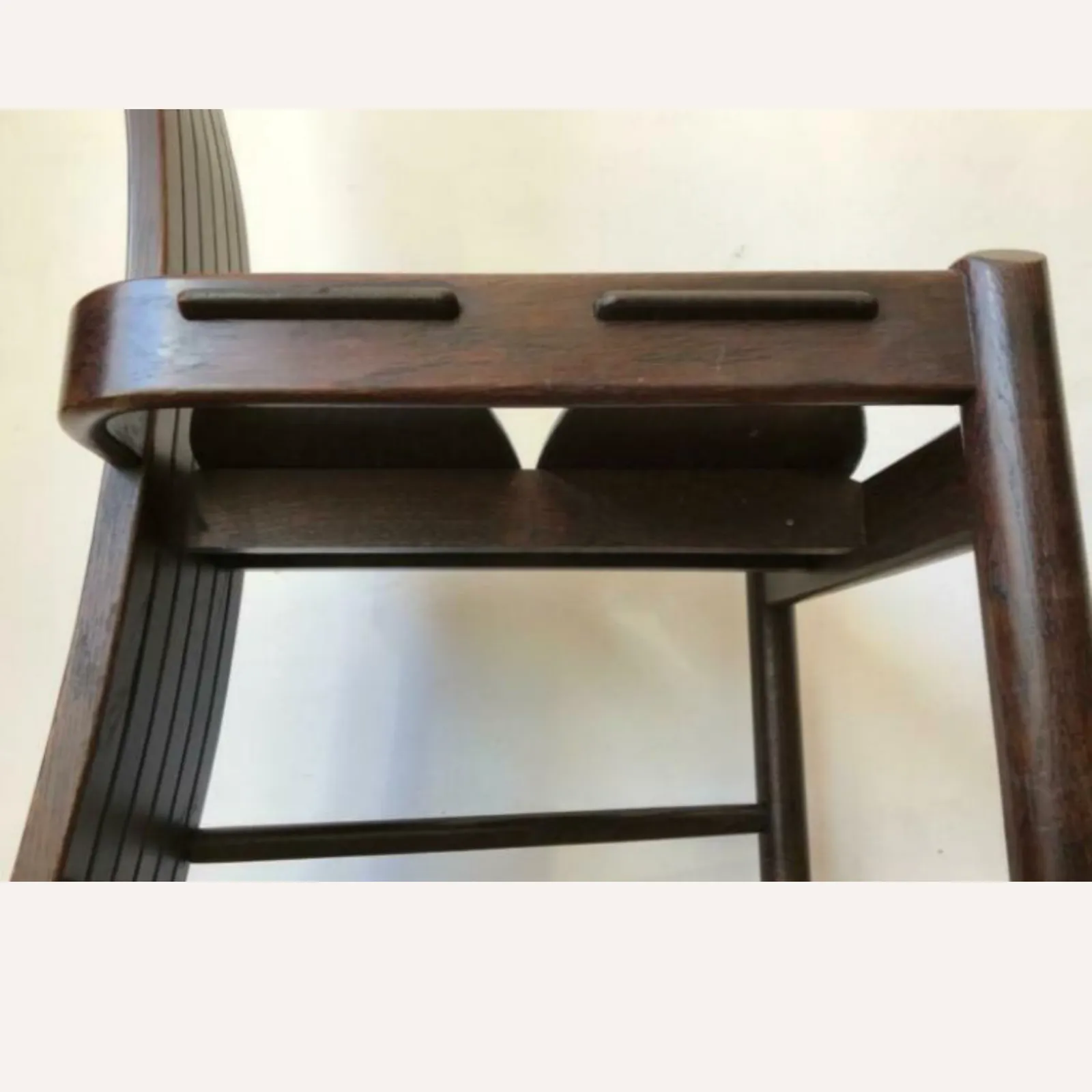 Steam Bent Arts And Crafts Oak Organic Shaped Revival Chair, 1960s   1970s photo for sale
