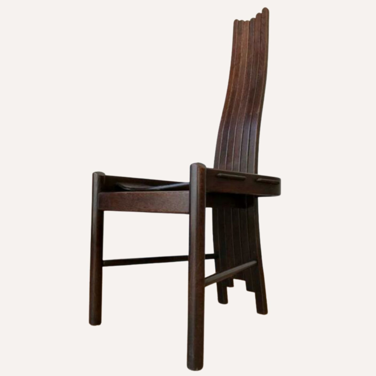 Steam Bent Arts And Crafts Oak Organic Shaped Revival Chair, 1960s   1970s photo buy