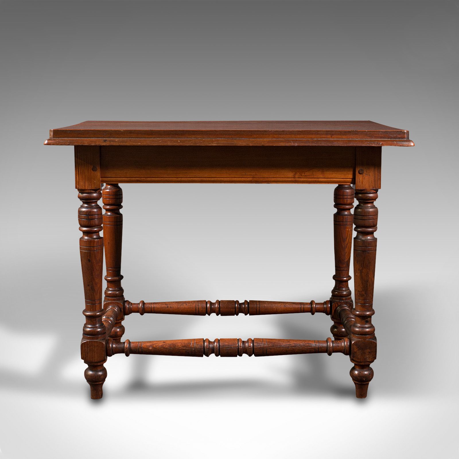 Antique Table, English, Pine, Ecclesiastical, Side, C.1880 photo 1495.0
