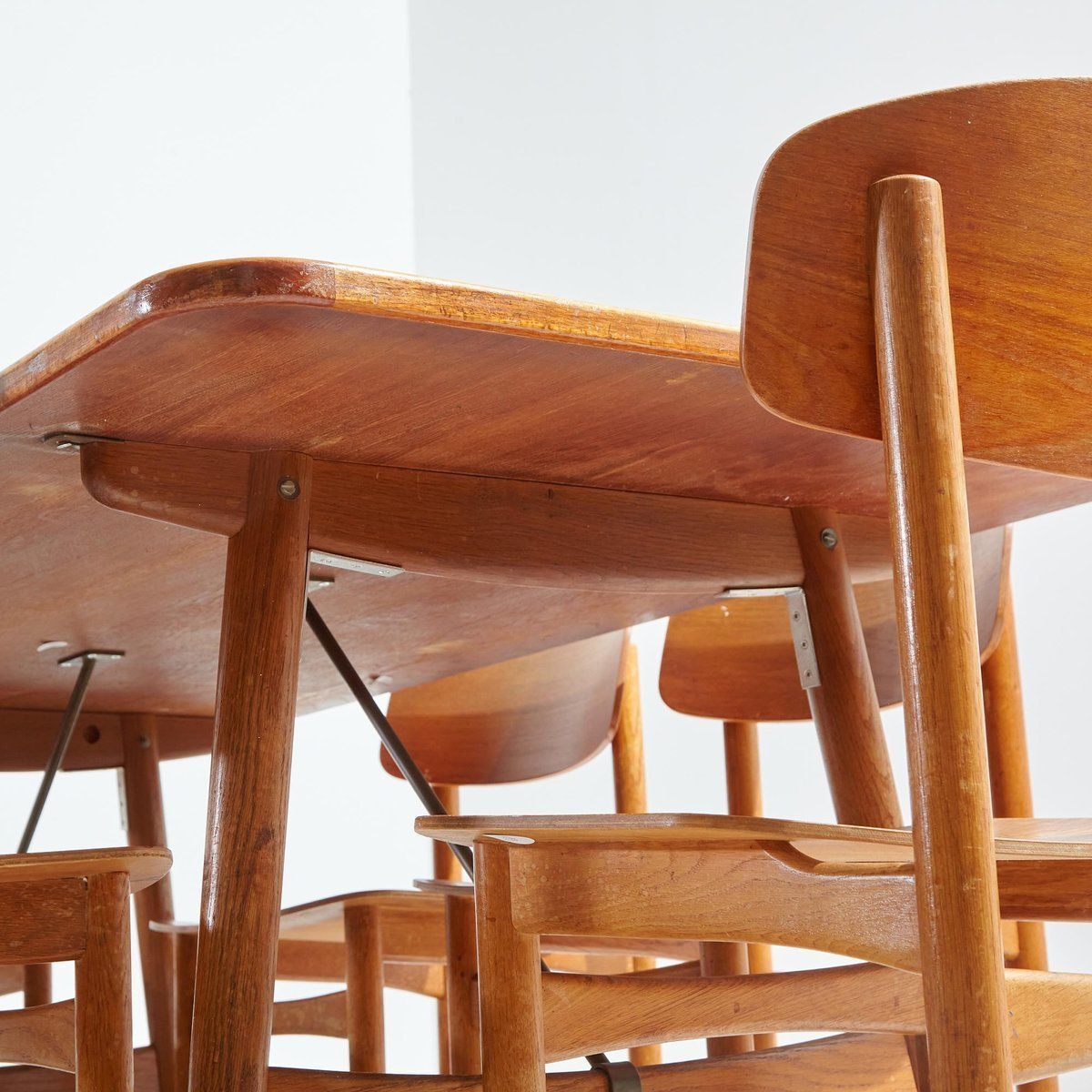 Teak Dining Set By Børge Mogensen For Søborg, Set Of 7 photo for sale