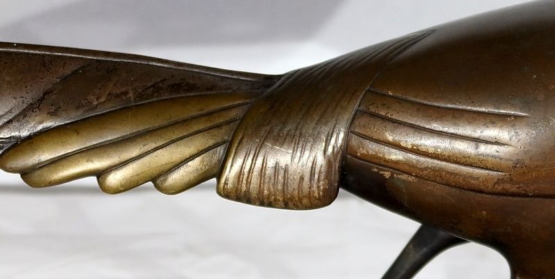 photo furniture Sculpture "The Pheasant" By Lorino, Art Deco