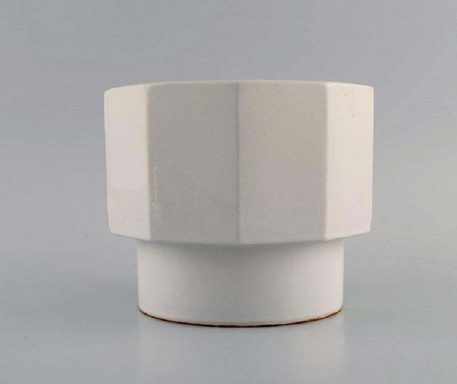 Erix Hennix For Gustavsberg, Three Plantina Flower Pots In Glazed Porcelain photo 227.0