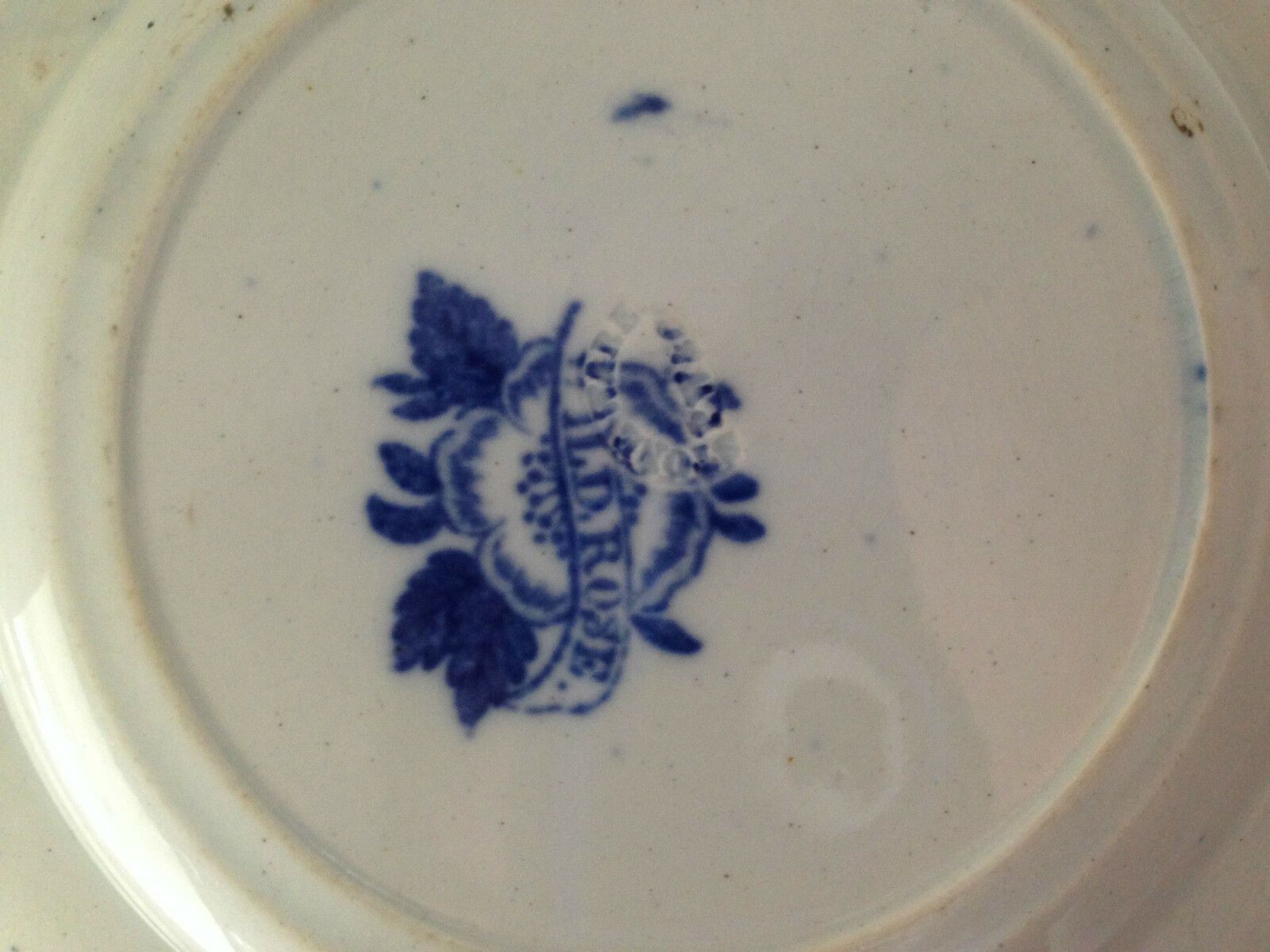 Rare Pair Of Small C1834 59 Podmore Walker & Co Pre Wedgwood Wild Rose Plates Pw photo for sale