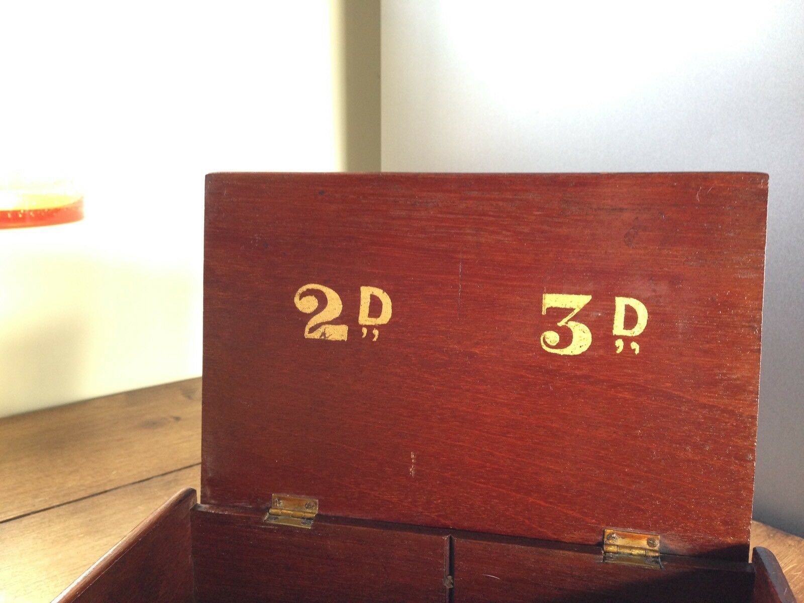 Rare Antique Victorian Wooden Cigar Box Gilded 2d 3d Shop Counter Display Waiter photo Home Decor