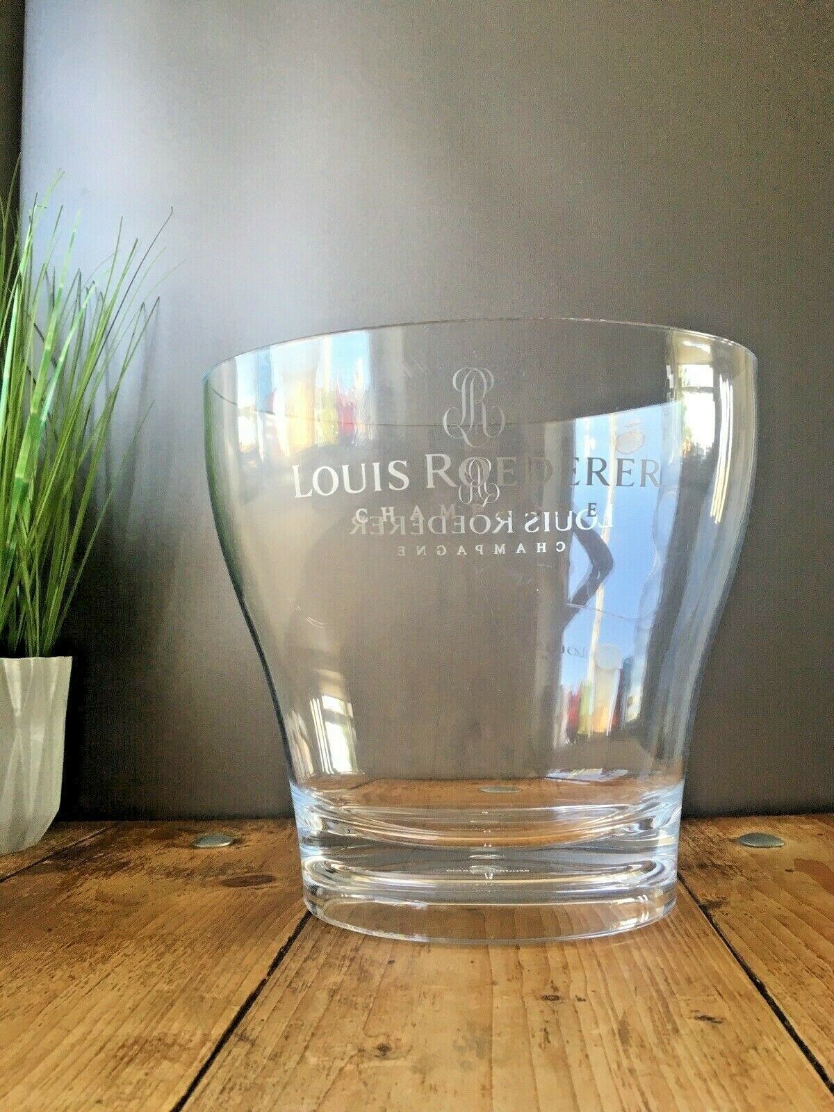 Vintage Louis Roederer Acrylic Champagne Ice Bucket Cocktail Party Bar Display