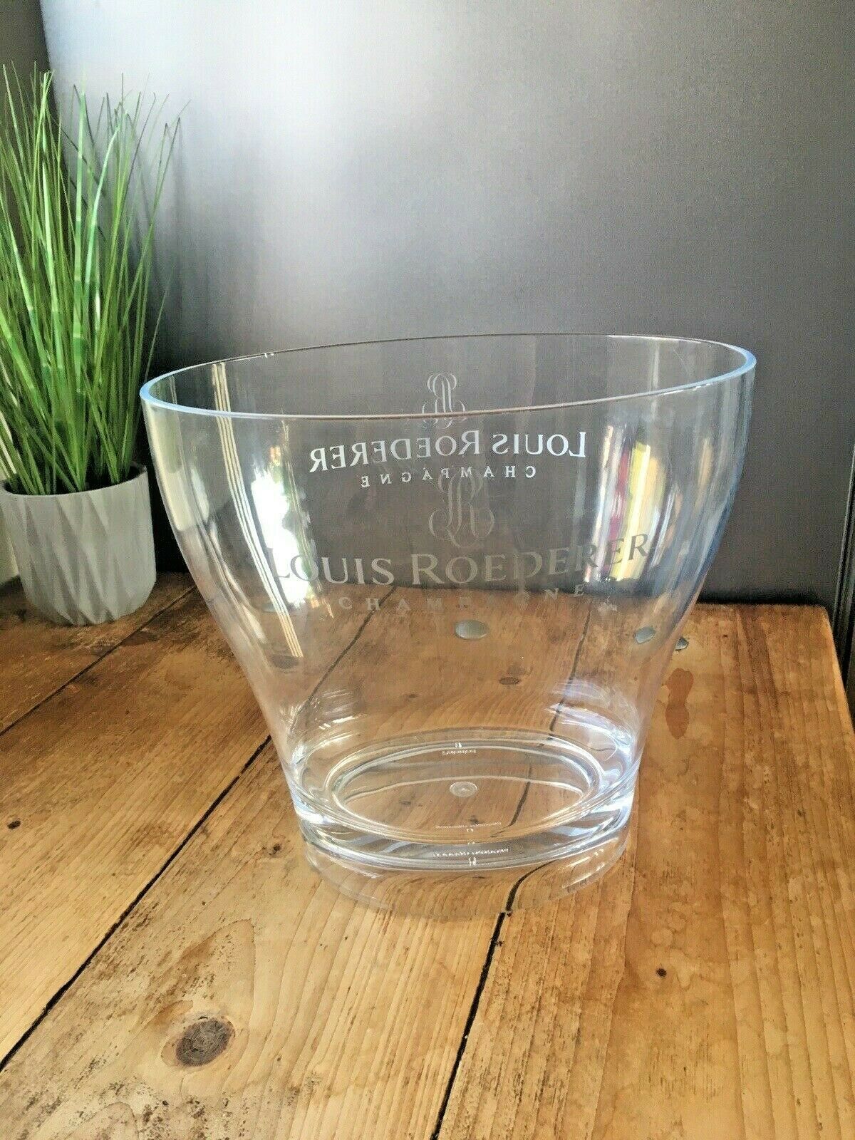 photo furniture Vintage Louis Roederer Acrylic Champagne Ice Bucket Cocktail Party Bar Display