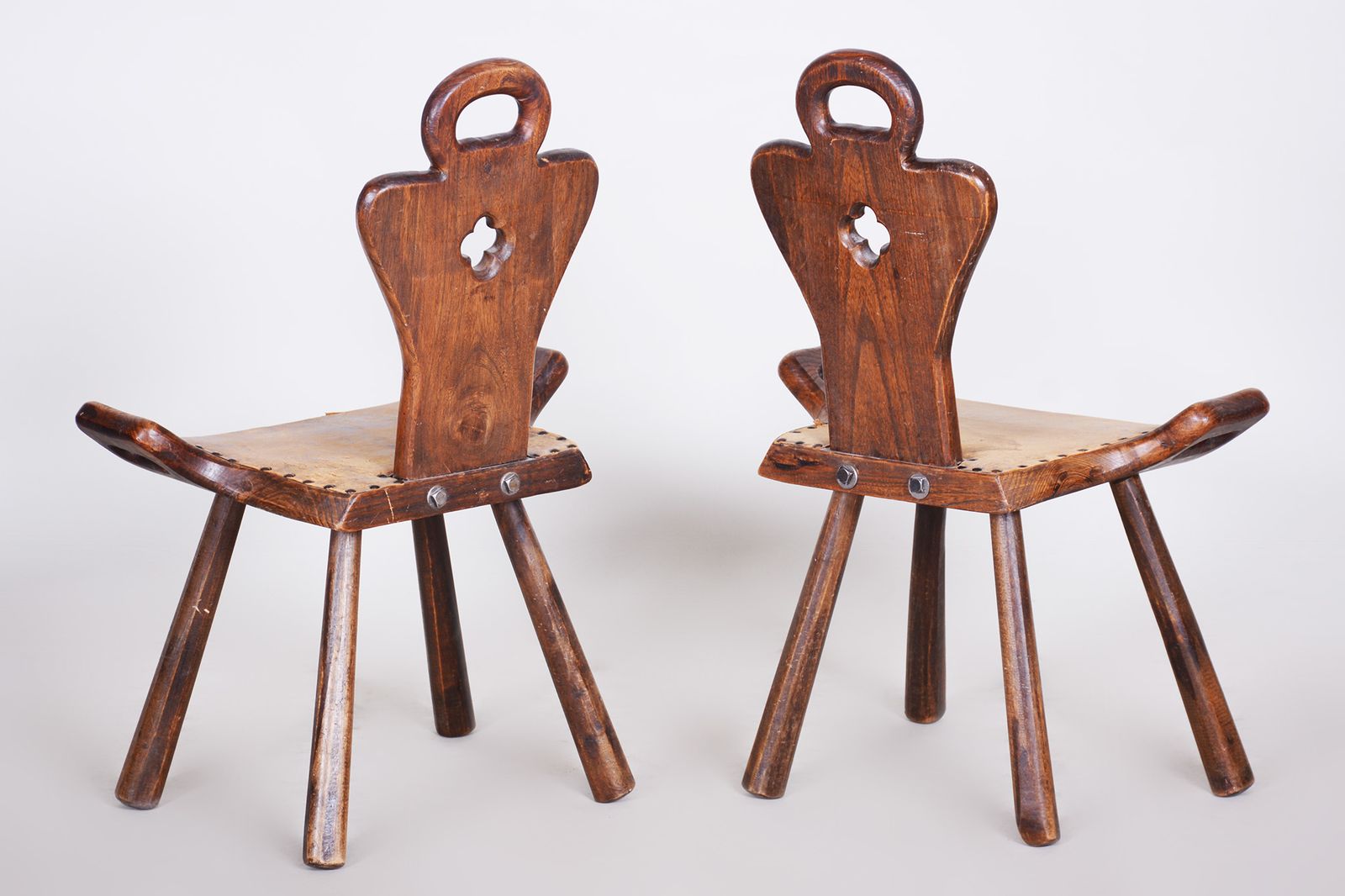 Pair Of Krásná Jizba Art Deco Chairs   1940s Czechia photo furniture