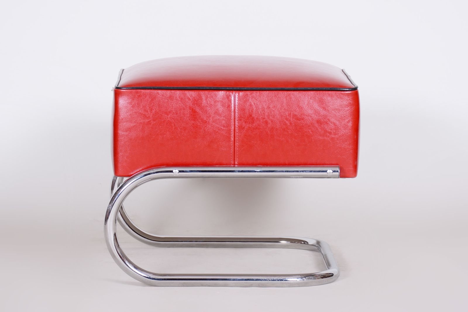 Red Mucke Melder Armchair Set  1930s Czechia photo for sale