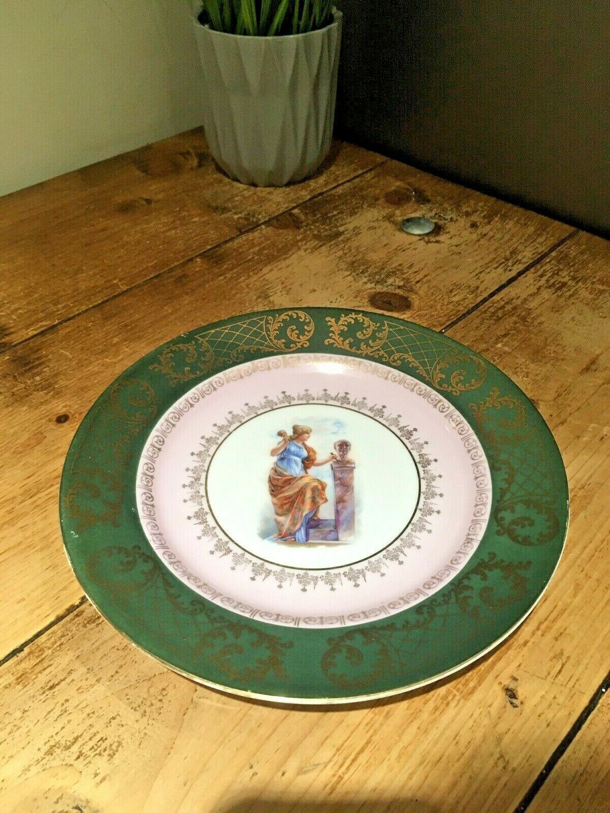 Pair Of 2 Antique Royal Vienna Porcelain Cabinet Plates Artists At Work Limoges photo 90.0