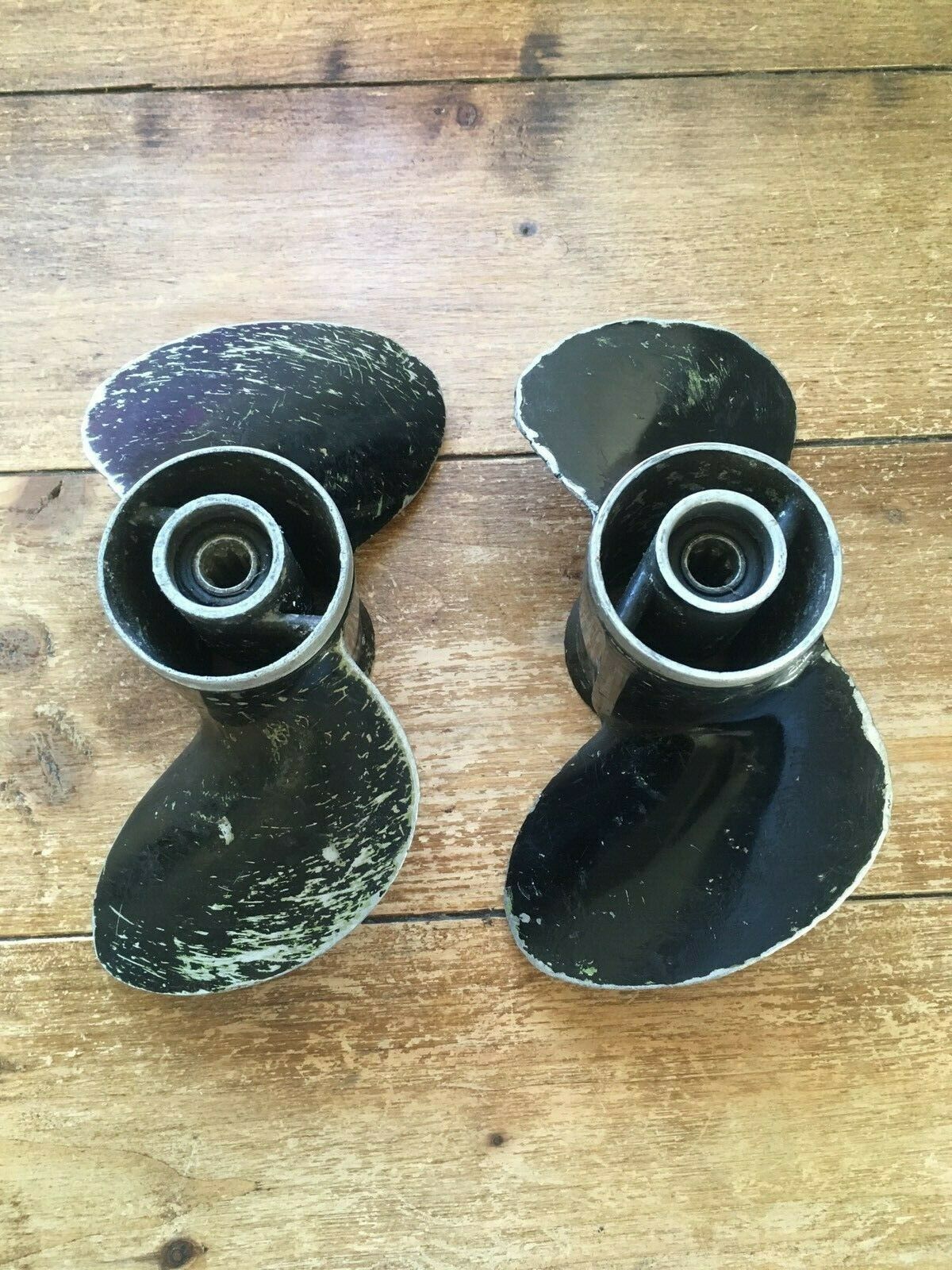 2 Vintage 60's Mercury Aluminium Propellers Candle Holders Lamp Light Upcycle photo vinterior