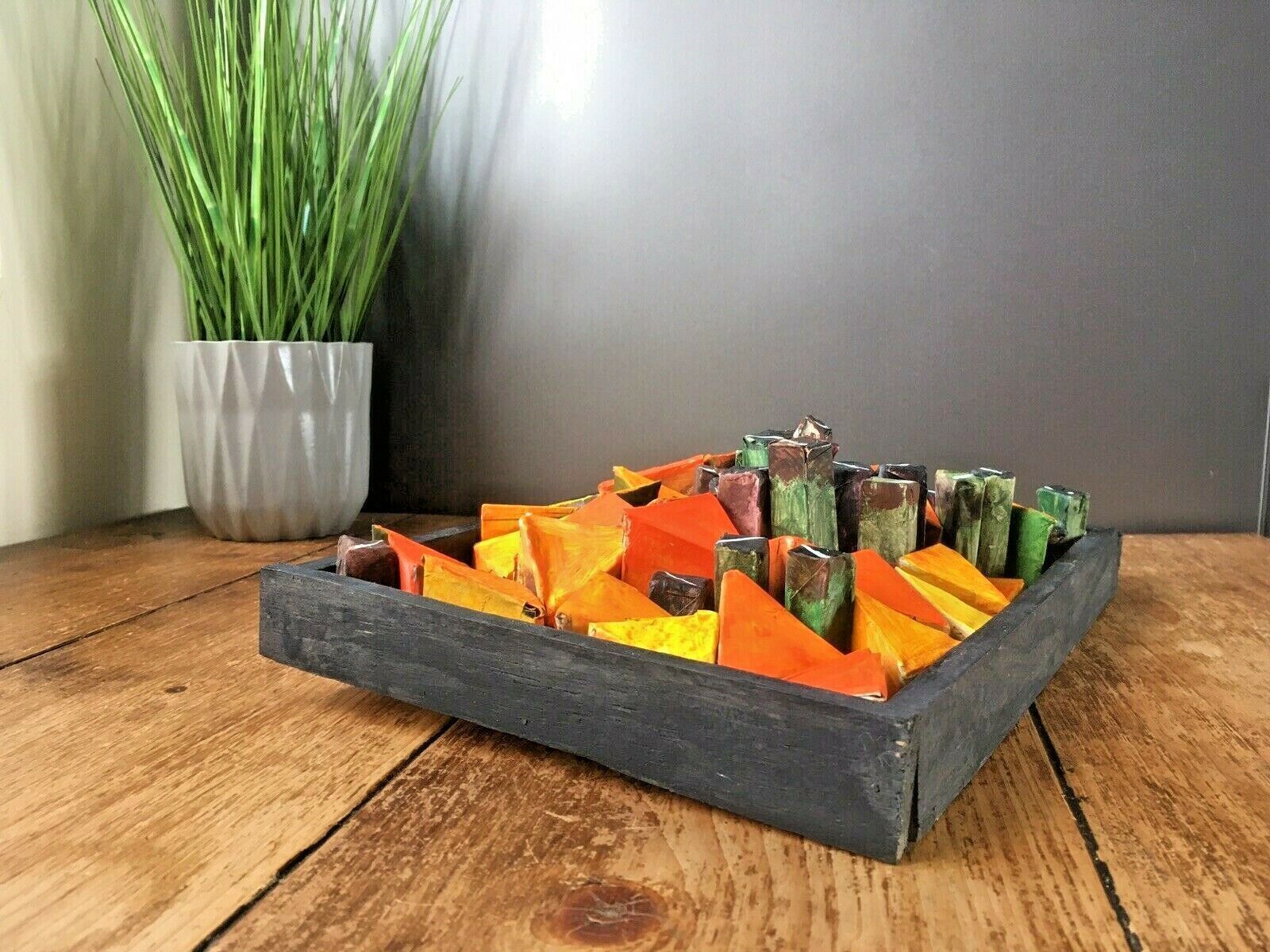 Small 3d Painting Wall Art Geometric Shapes Abstract Mcm Mid Century 60's Style photo 55.0