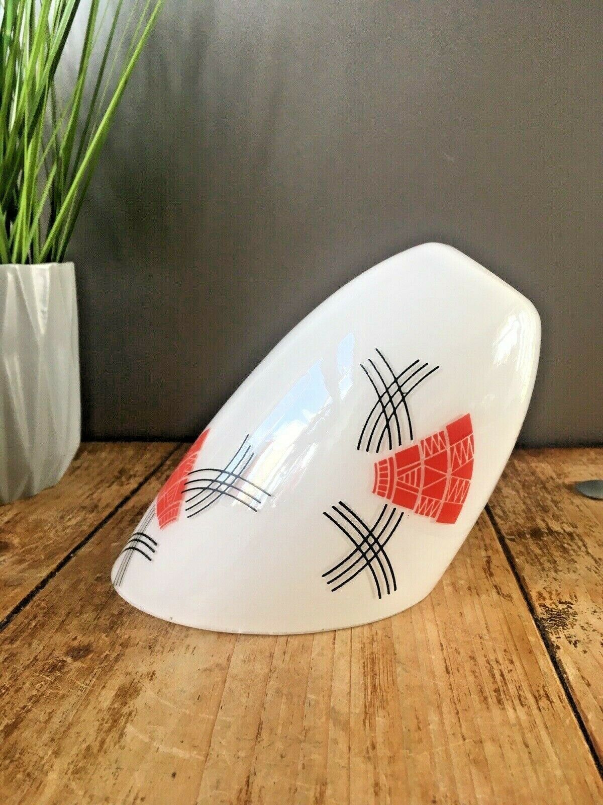 Mid Century 60's Angled Geometric Design Lamp Shade For Ceiling Light Sconce 70s