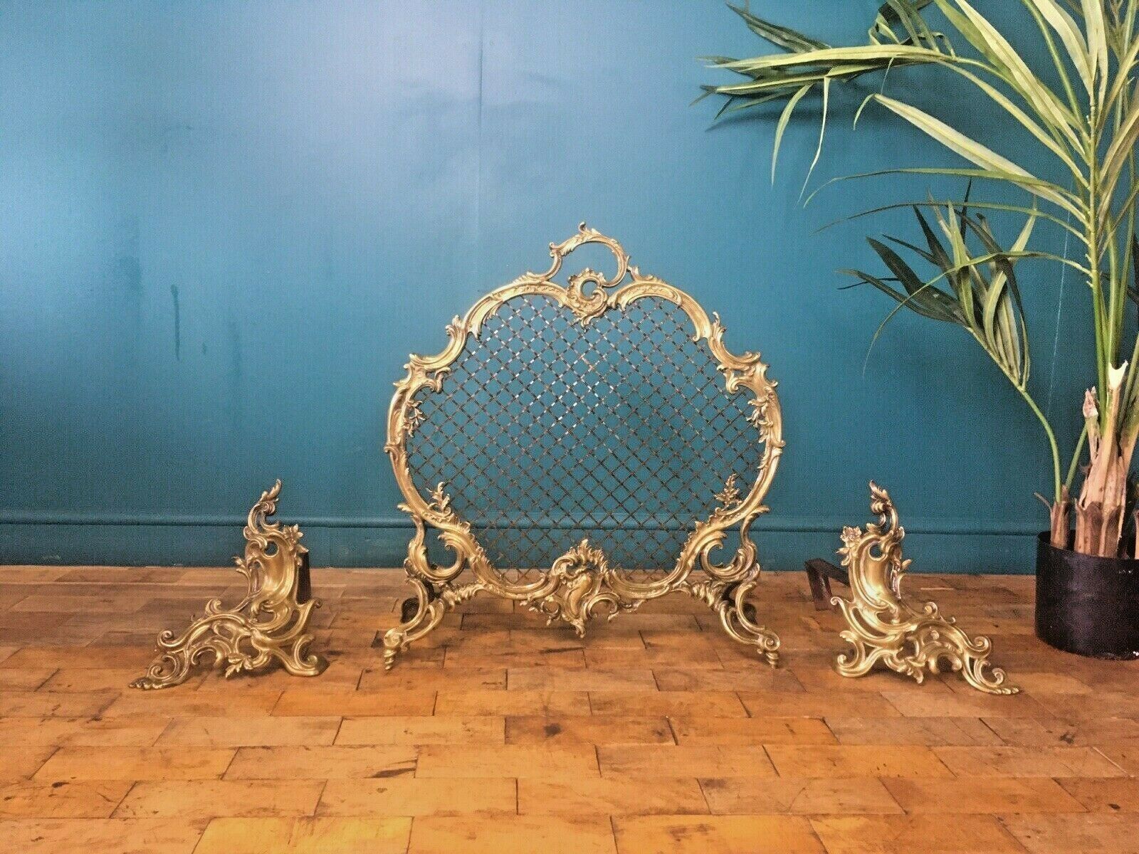 Superb Antique C1860 Charles Casier French Rococo Fire Guard Screen Firewall photo buy