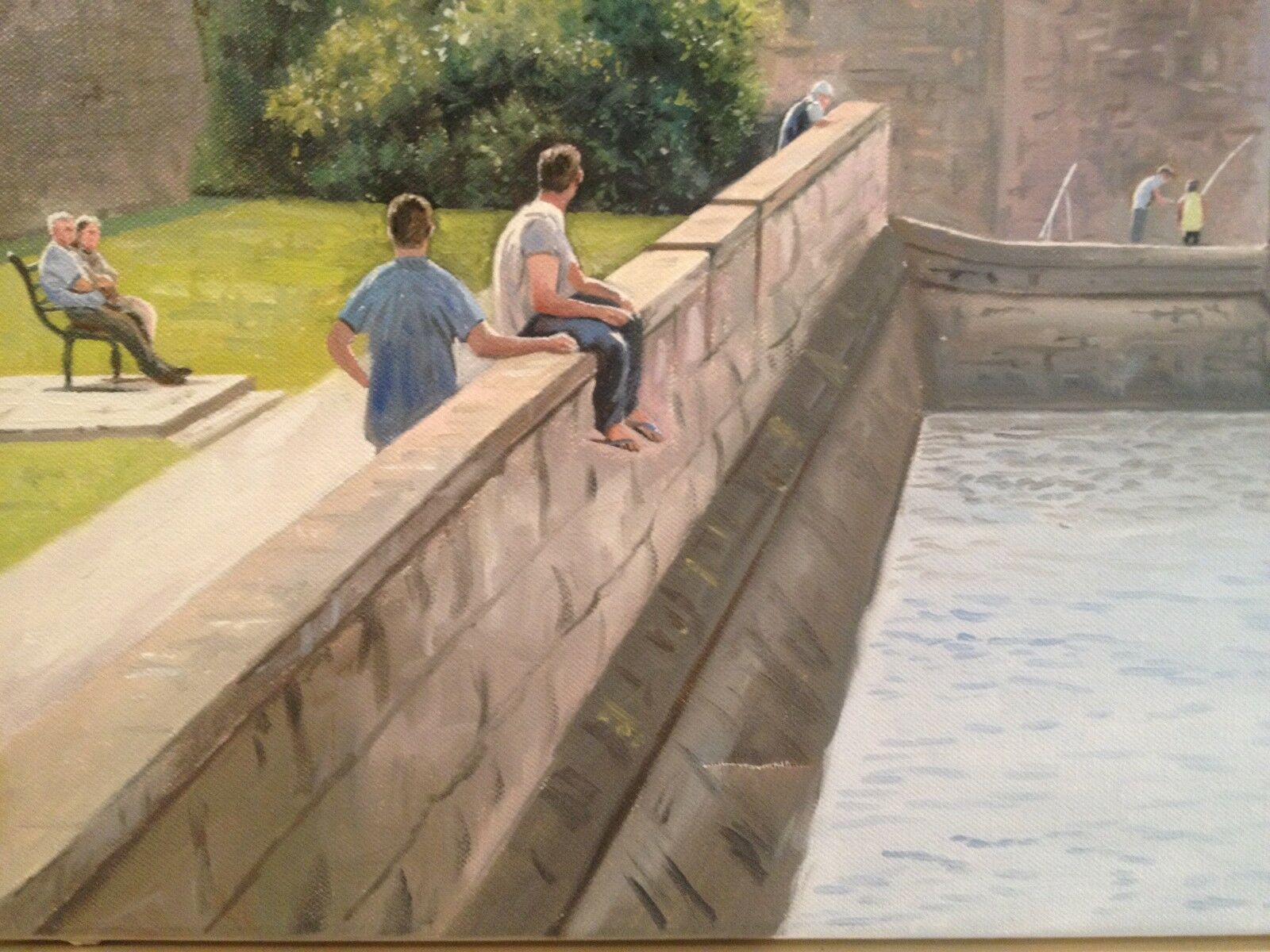 Gorgeous Large Original Tony Wooding Oil Painting Of Conwy Castle North Wales photo buy