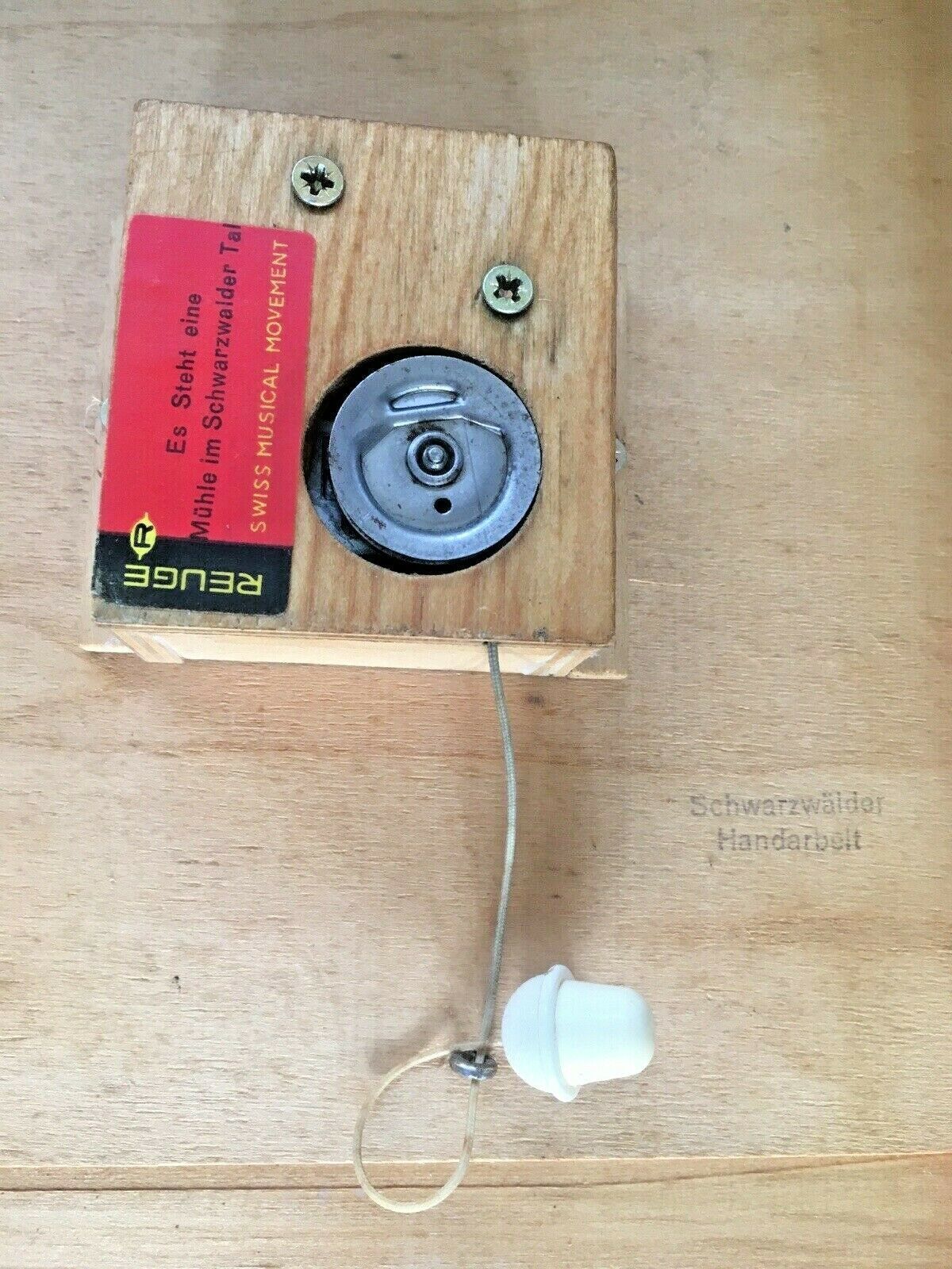 Art Original Ruks Blackforest 3d Adzed Diorama Water Mill Reuge Swiss Musical Movement photo