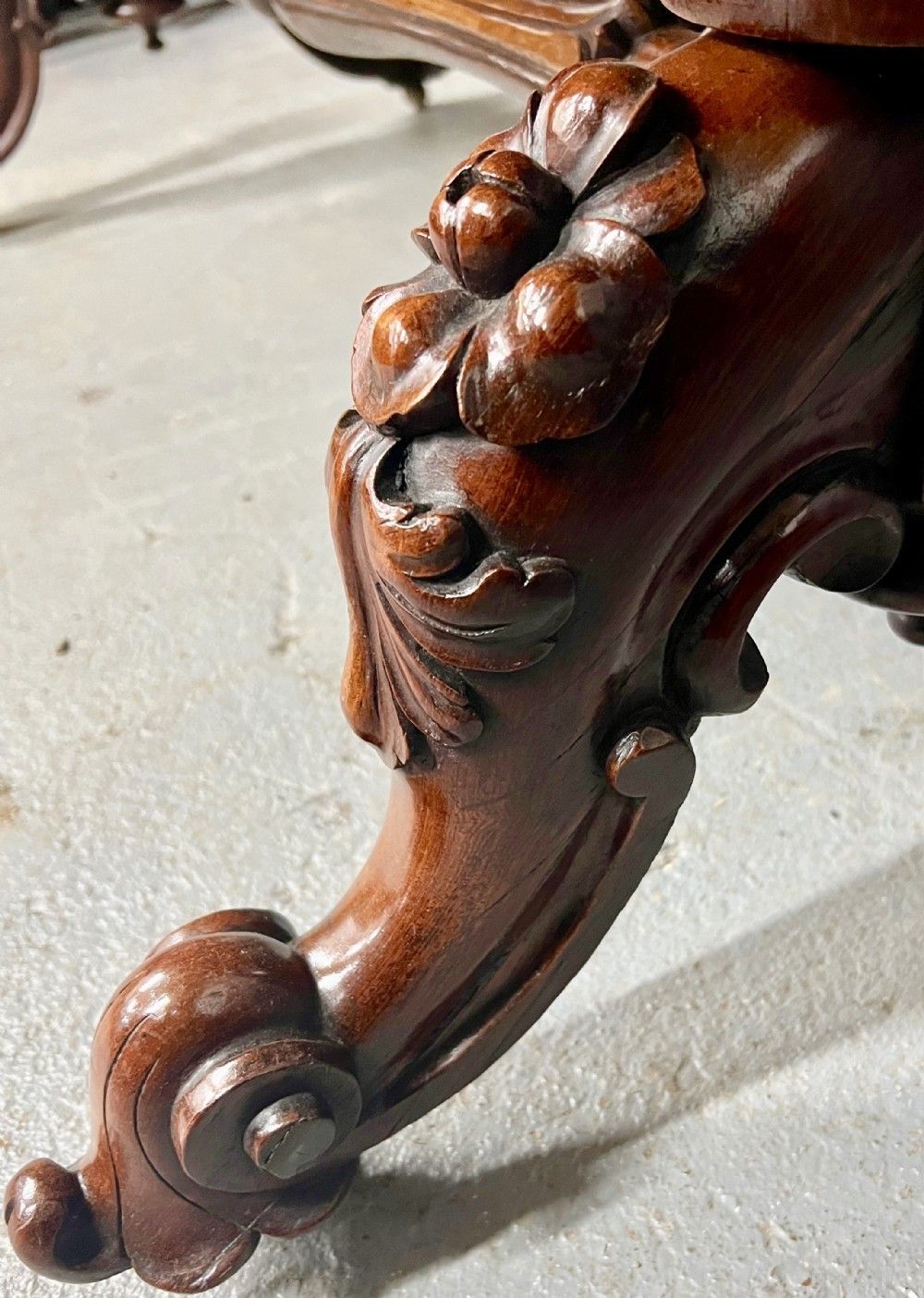 Unusual Antique Rosewood Library Architects Desk photo buy