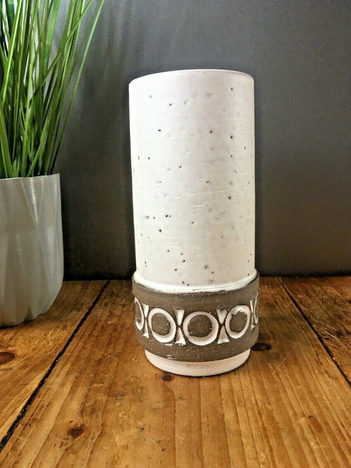 Mid Century 60's Swedish Bromma Keramik 513 Abstract Art Pottery Vase Scandi 70s photo Home Decor
