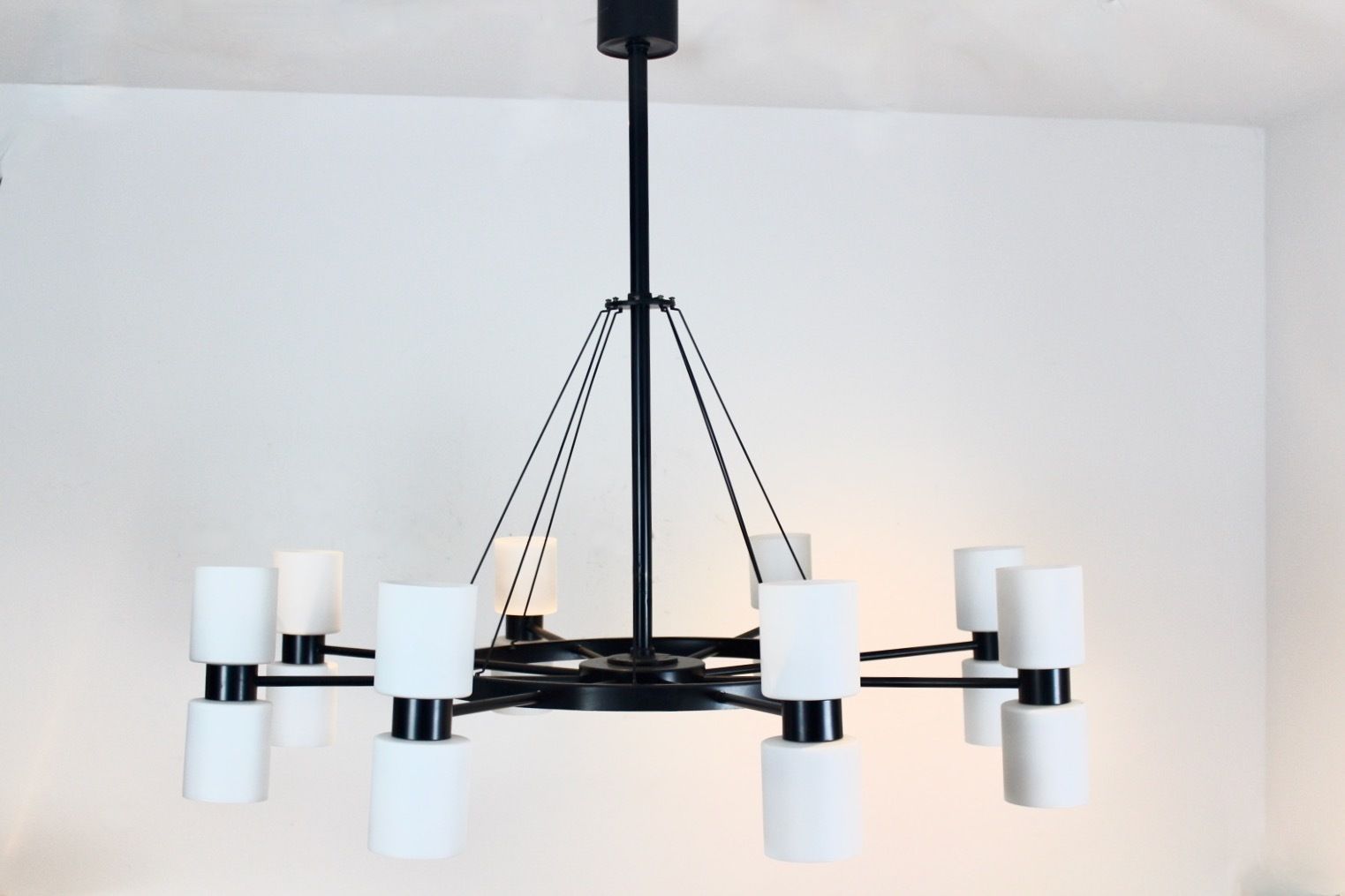 Sixteen Light Chandelier 'Zonnewende' By J.W. Bosman For Raak Amsterdam, 1965 photo vinterior