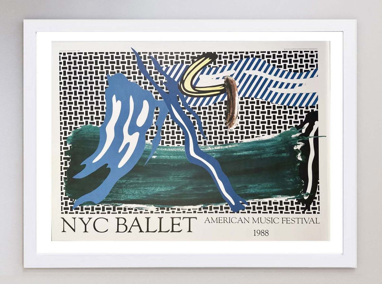 Roy Lichtenstein   American Music Festival   New York City Ballet, Original Vintage Poster photo for sale