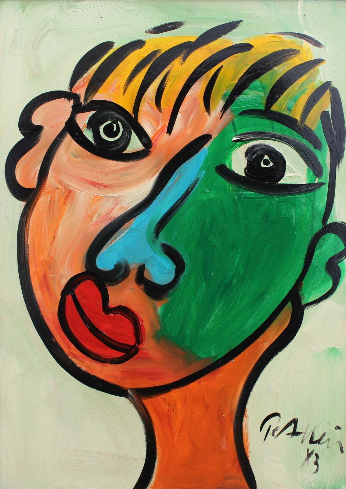 Portrait Of A Young Man' By Peter Robert Keil (1983) photo furniture