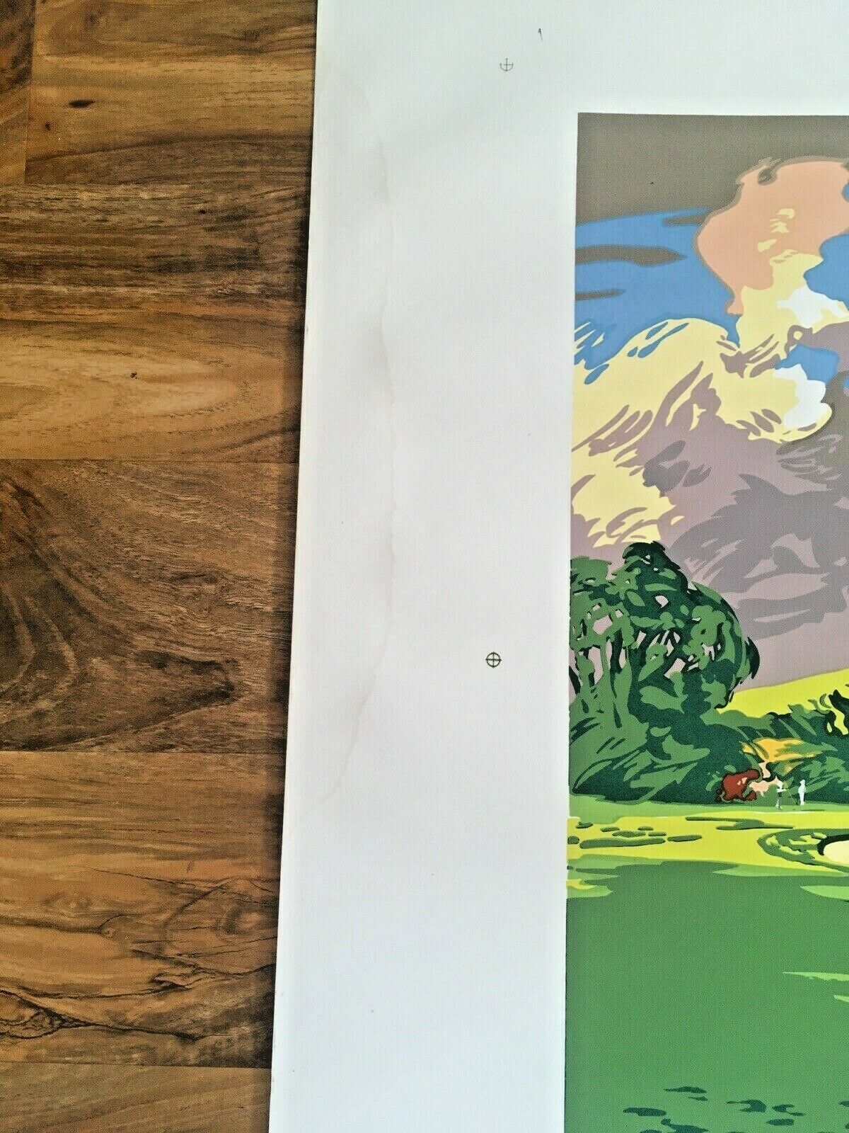 photo for sale 2 Huge 3.5' Framed Kenneth Reed Prints 1997 Us Open & 1996 Loch Lomond Golf Club