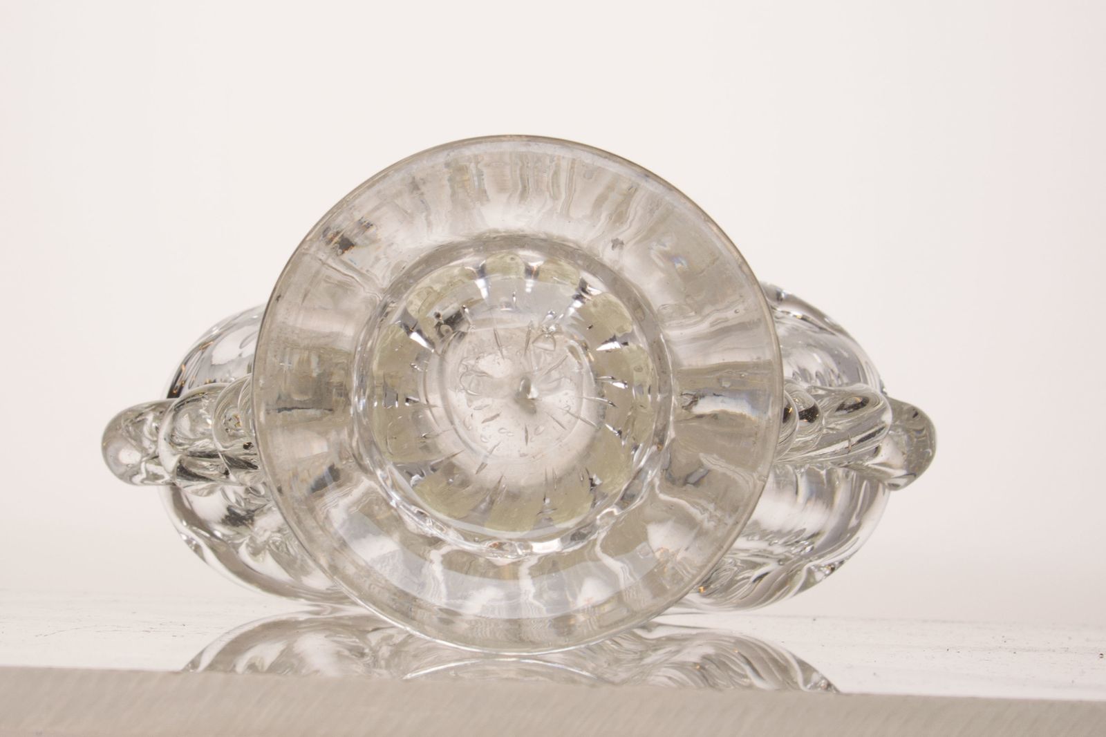 Home Decor Vase In Venetian Crystal Glass Barovier And Toso   Murano 1930s photo