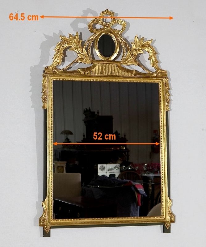 photo for sale Golden Wood Mirror, Louis XVI Style, Early 20th Century