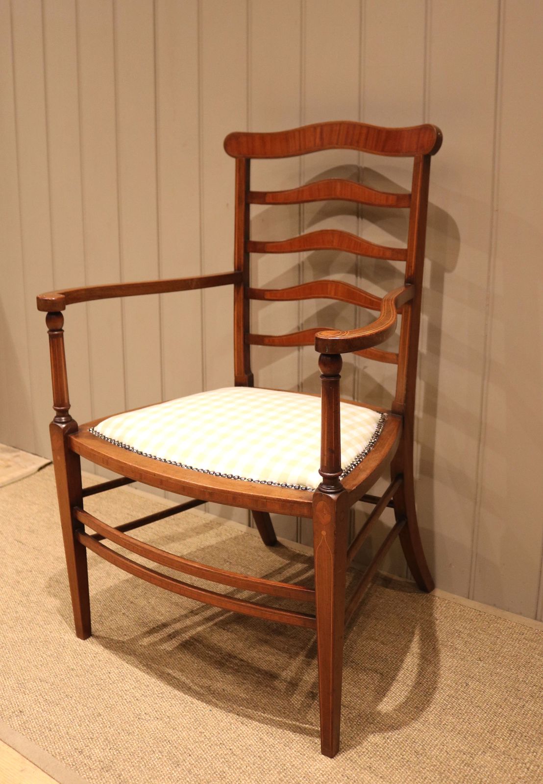 Edwardian Mahogany Armchair, 1910s photo furniture