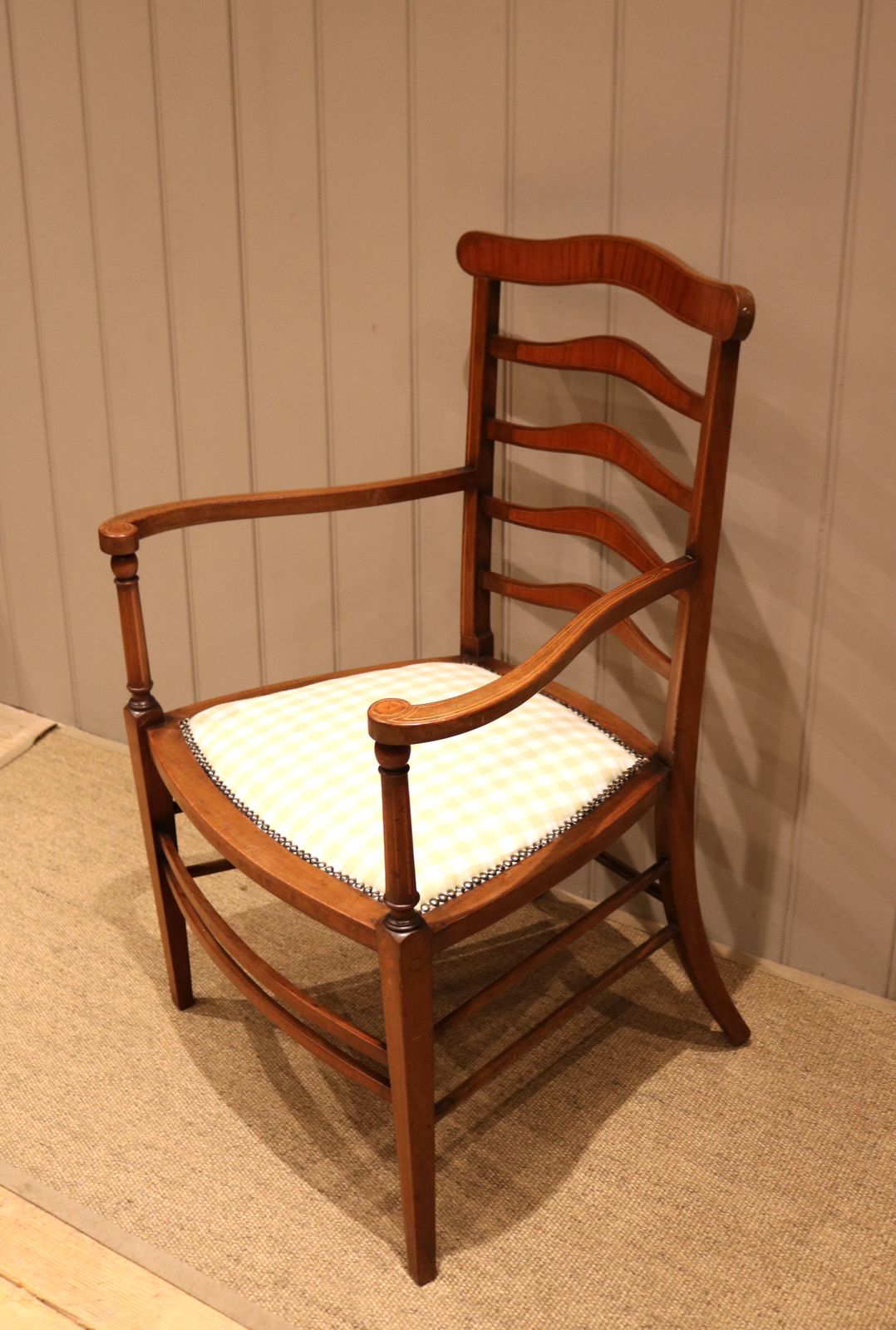 Edwardian Mahogany Armchair, 1910s photo for sale