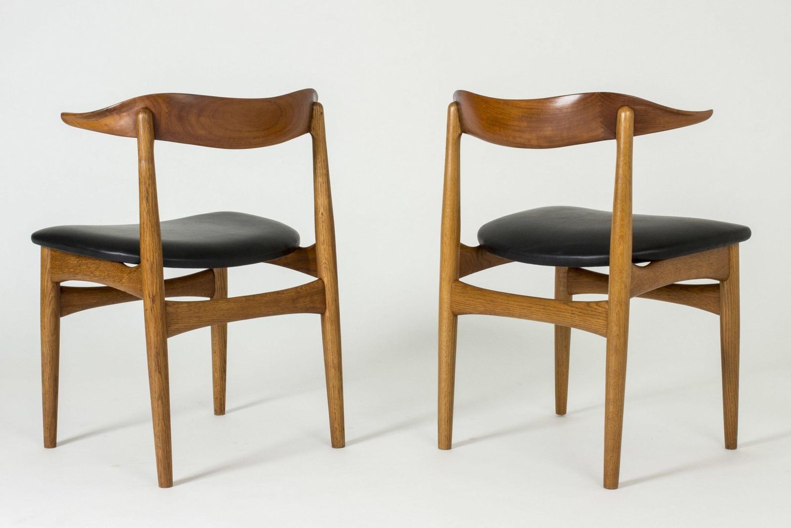 Cowhorn Chairs By Knud Færch, Set Of 2 photo for sale