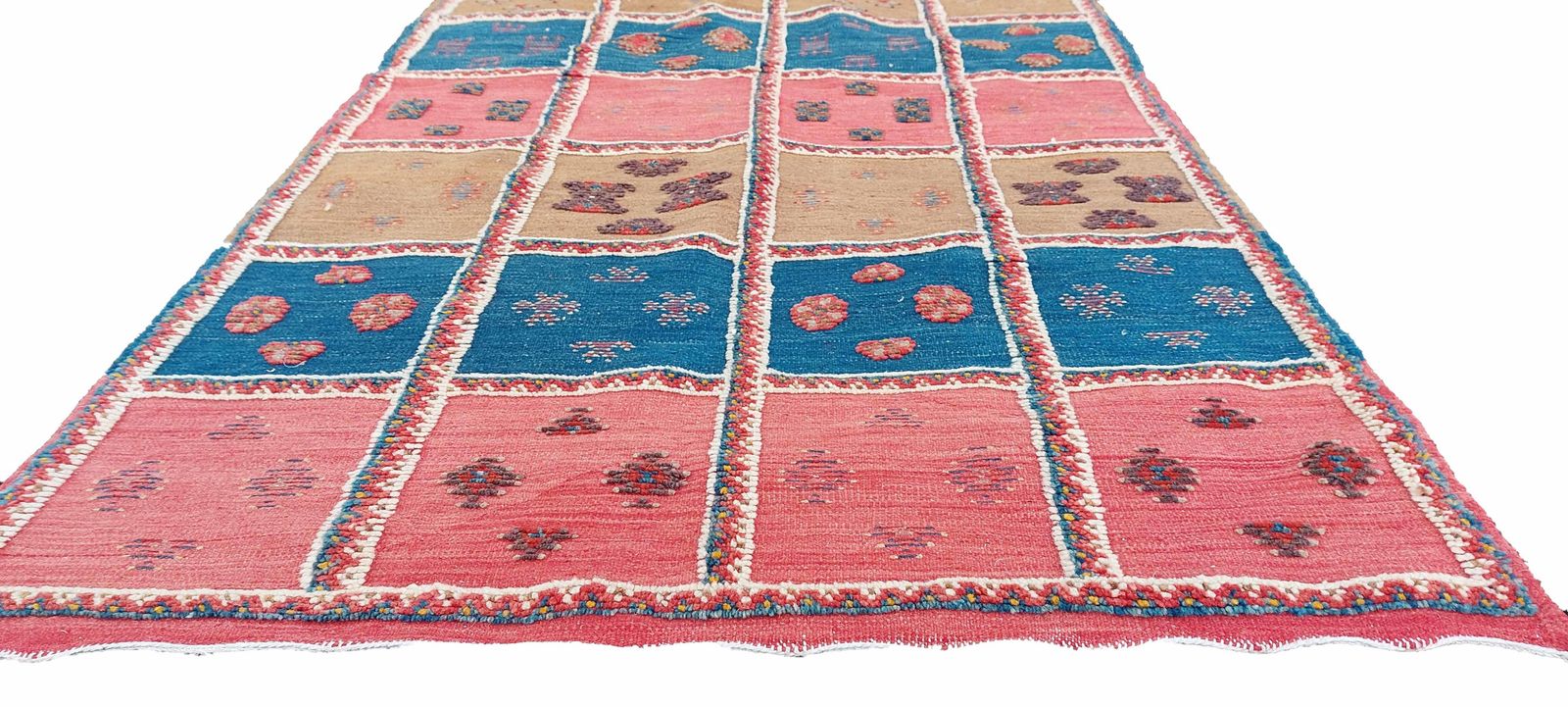 No Custom Fee/ 6.5×3.2 Ft Colourful Moroccan Beber Rug. Handwoven Camel Hair Carpet photo furniture