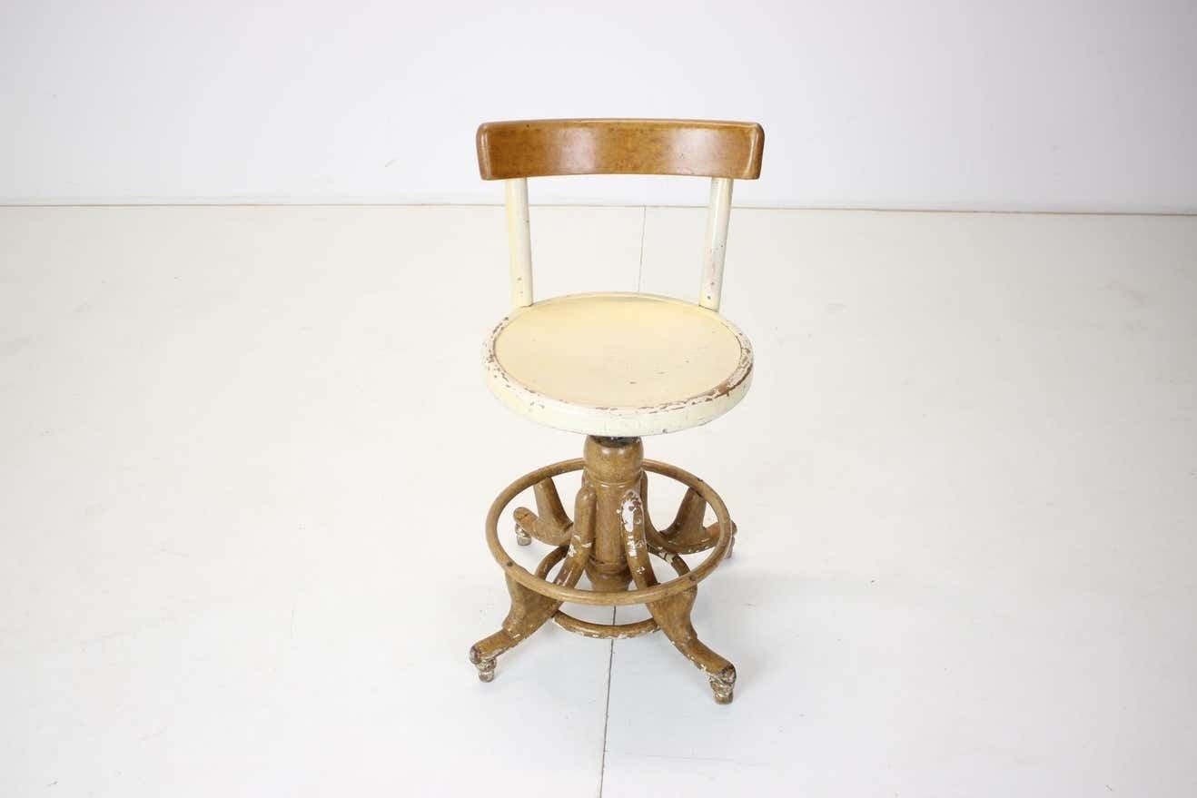 Wooden Height Adjustable Chair,Czechoslovakia, 1920s photo for sale
