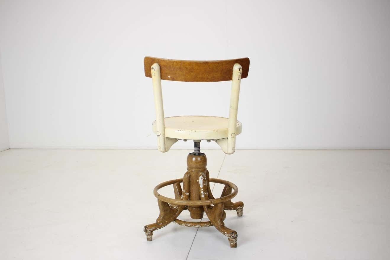 Wooden Height Adjustable Chair,Czechoslovakia, 1920s photo 382.0