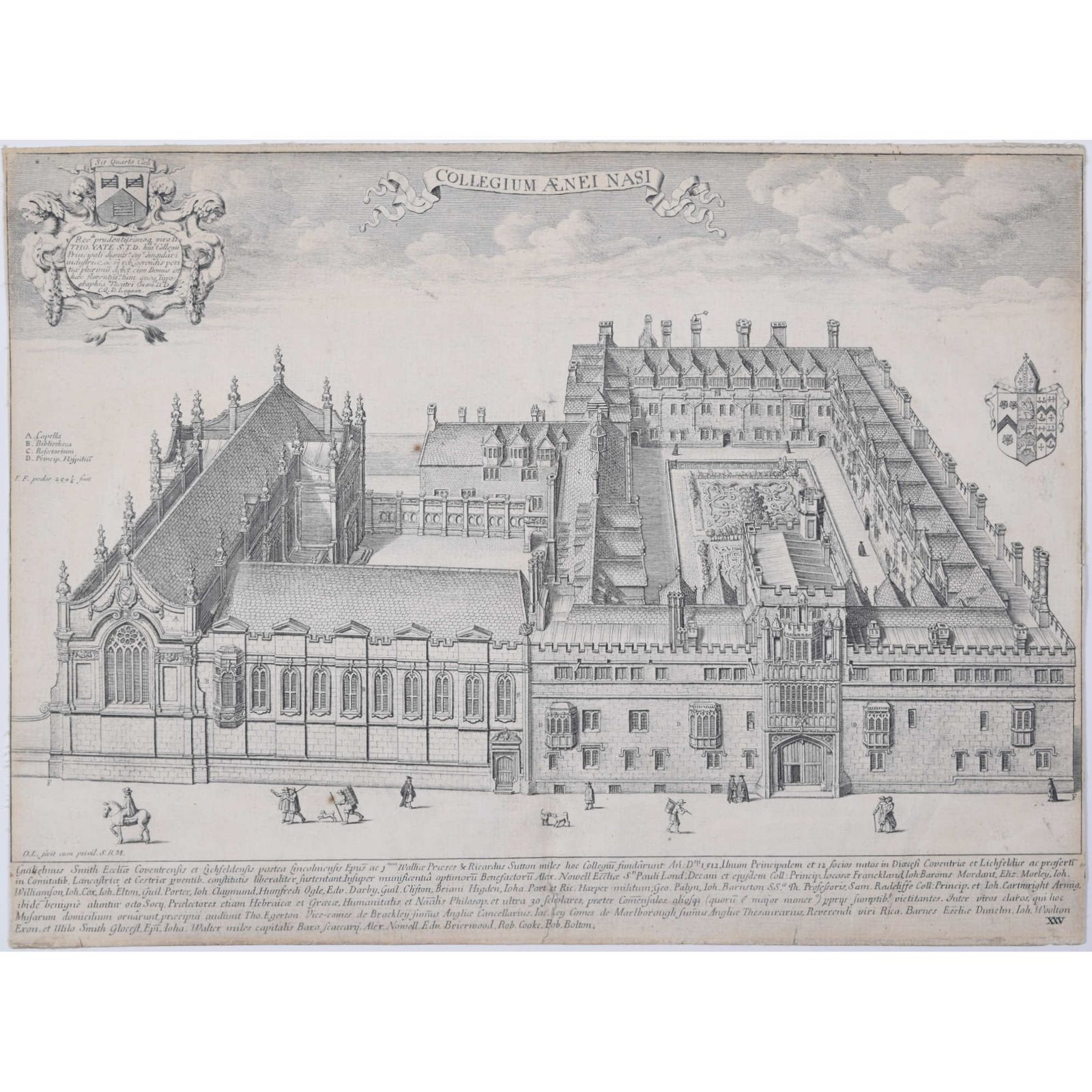 David Loggan (1634 1692) Brasenose College Oxford