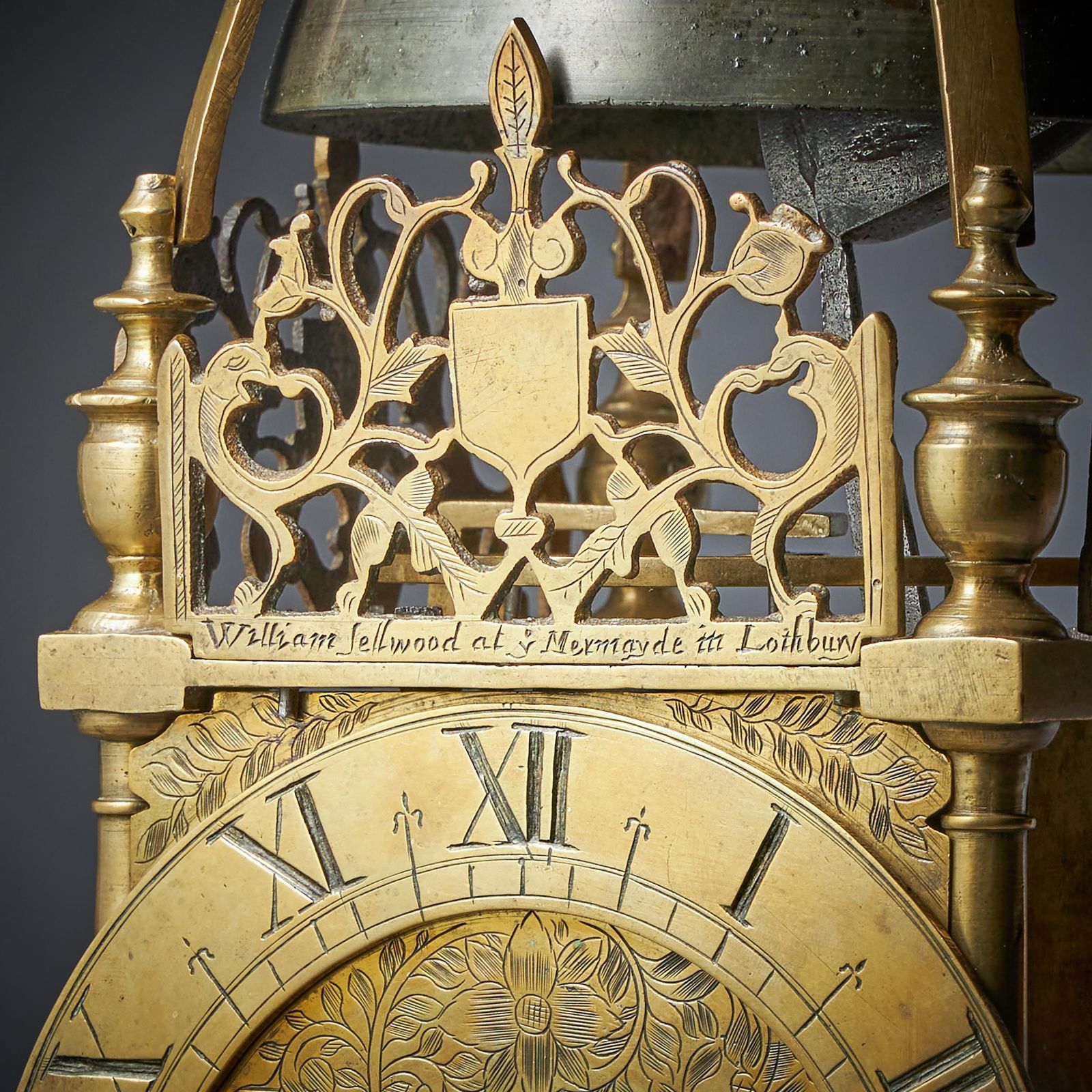 17th Century First Period Lantern Clock By William Sellwood – Original Balance photo vinterior