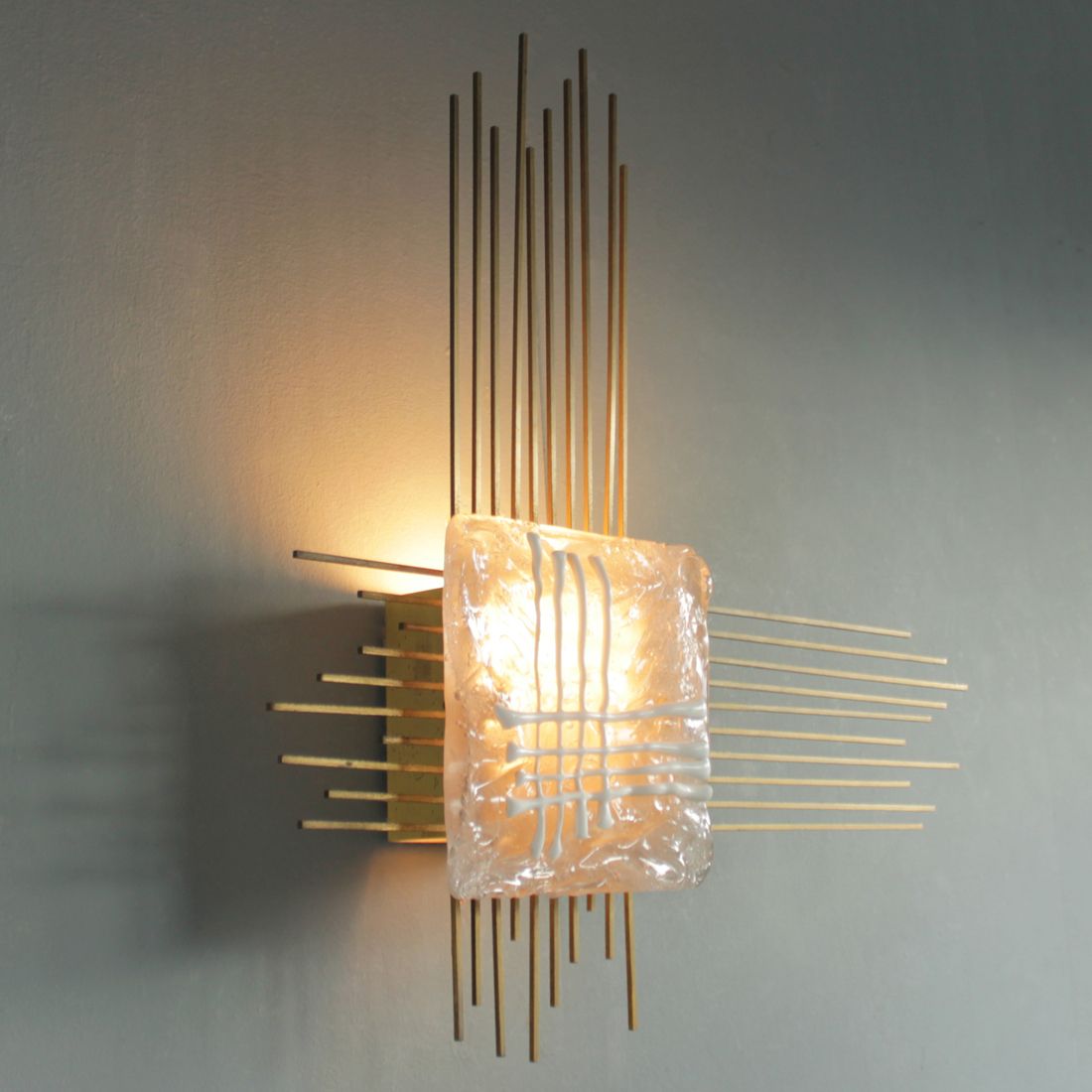 Sculpturele Wandlamp Van Angelo Brotto Voor Esperia Italy, Jaren 1960 photo for sale