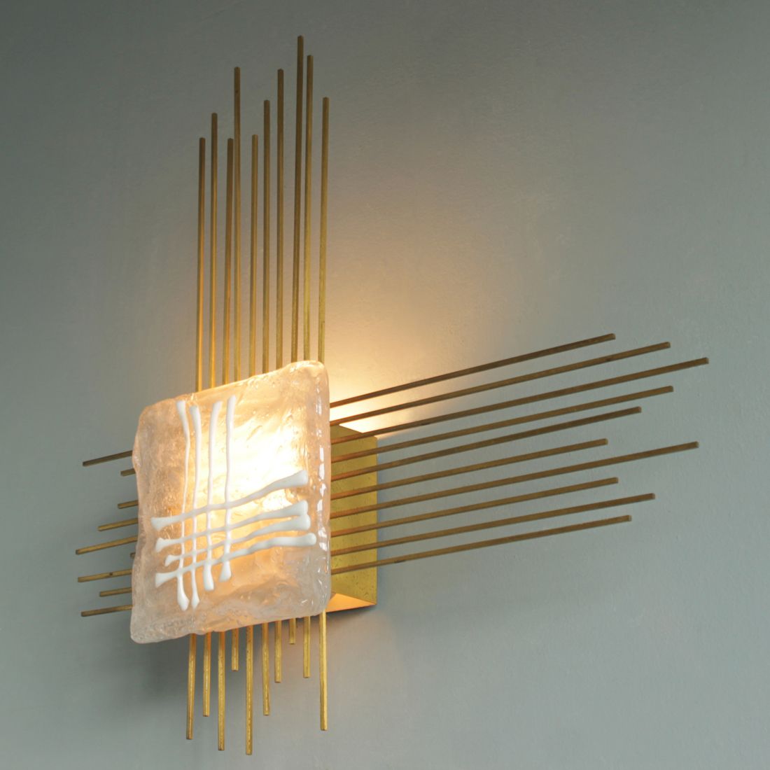photo furniture Sculpturele Wandlamp Van Angelo Brotto Voor Esperia Italy, Jaren 1960
