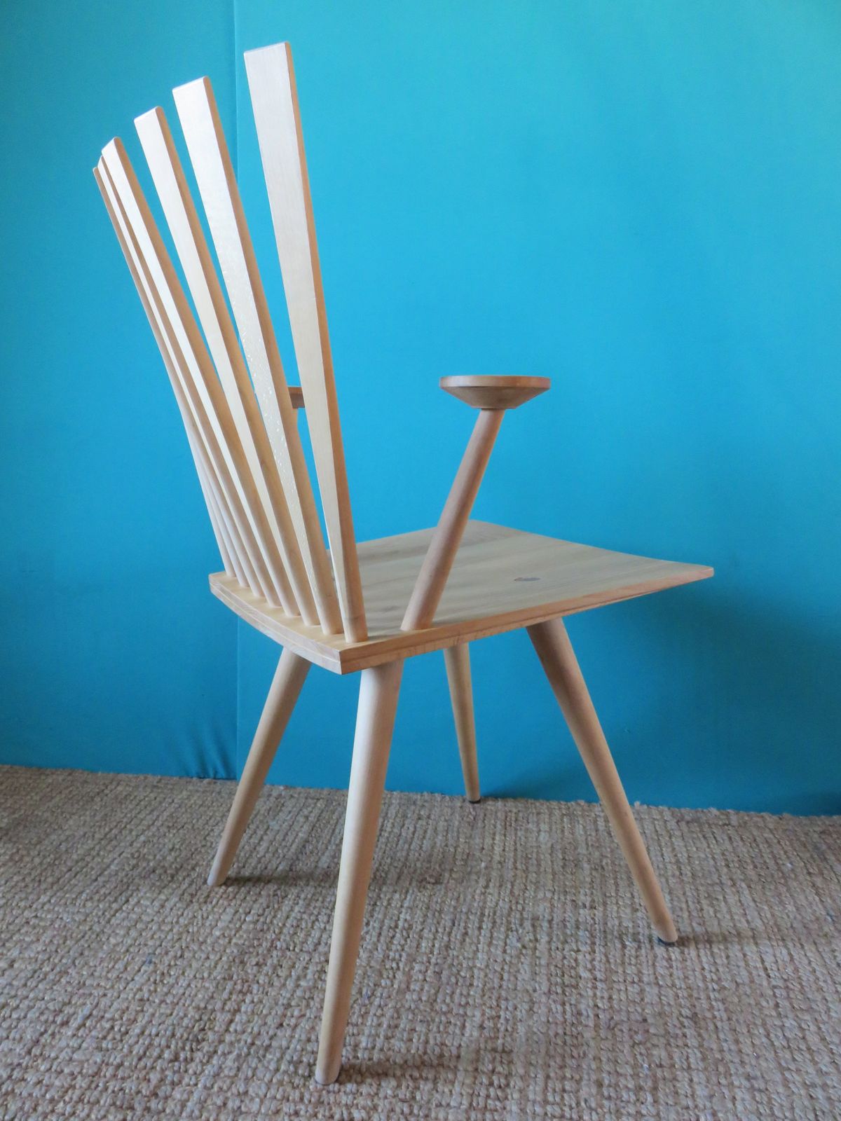 Pair Of "Mikado" Maple Armchairs By J. Foersom And P. Hjort Lorenzen, Danemark photo Furniture