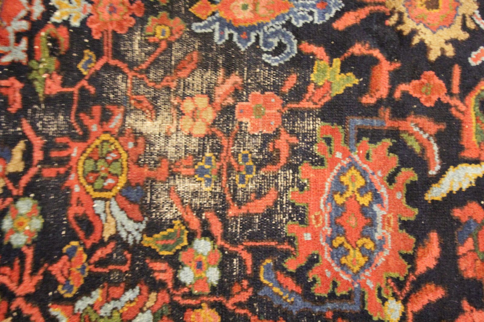 Vintage Floral Area Rug Handmade Oriental Wool Living Room Rug photo 1800.0