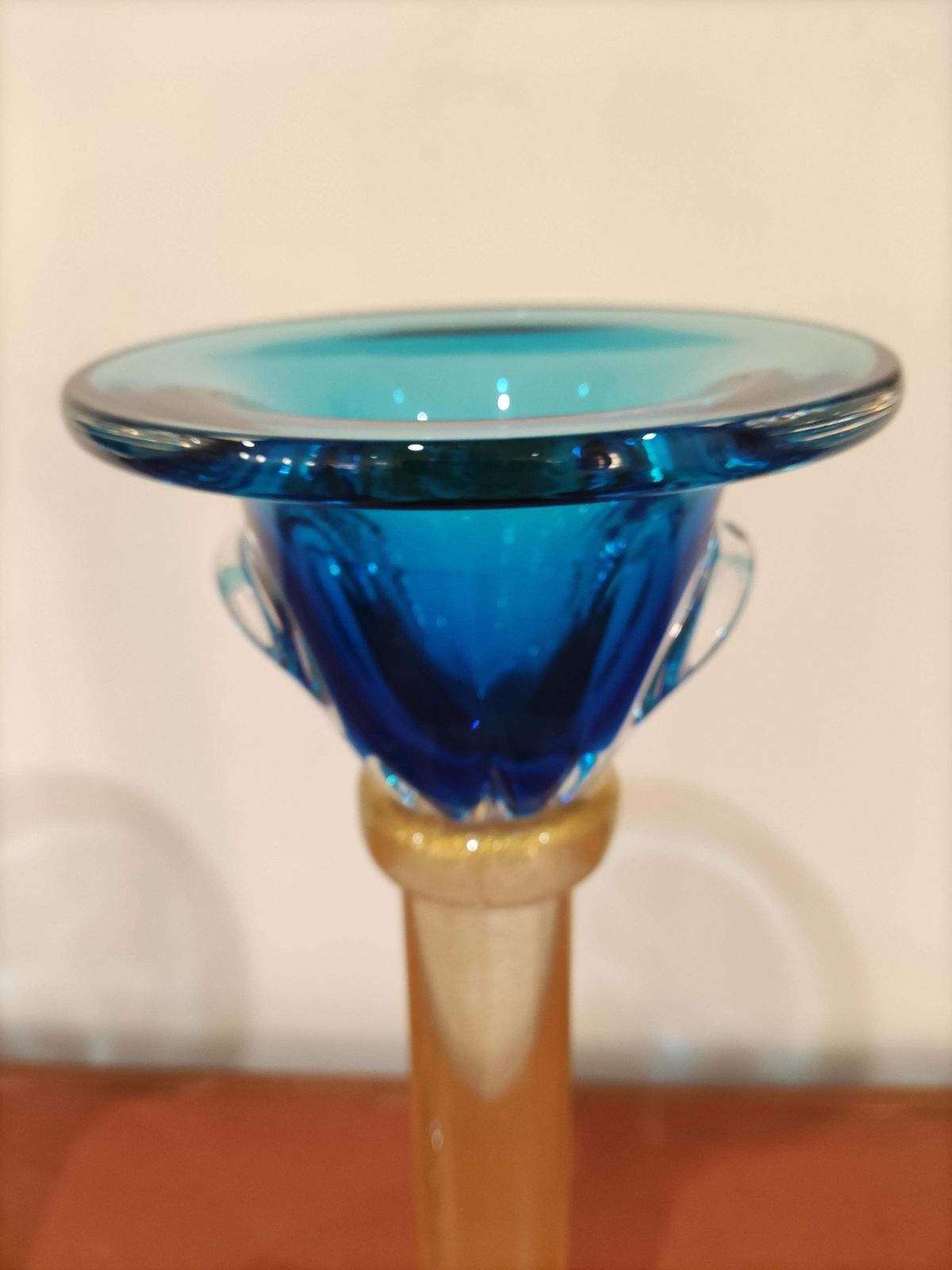 photo furniture Murano Glass Pair Of Candlesticks By Alberto Donà