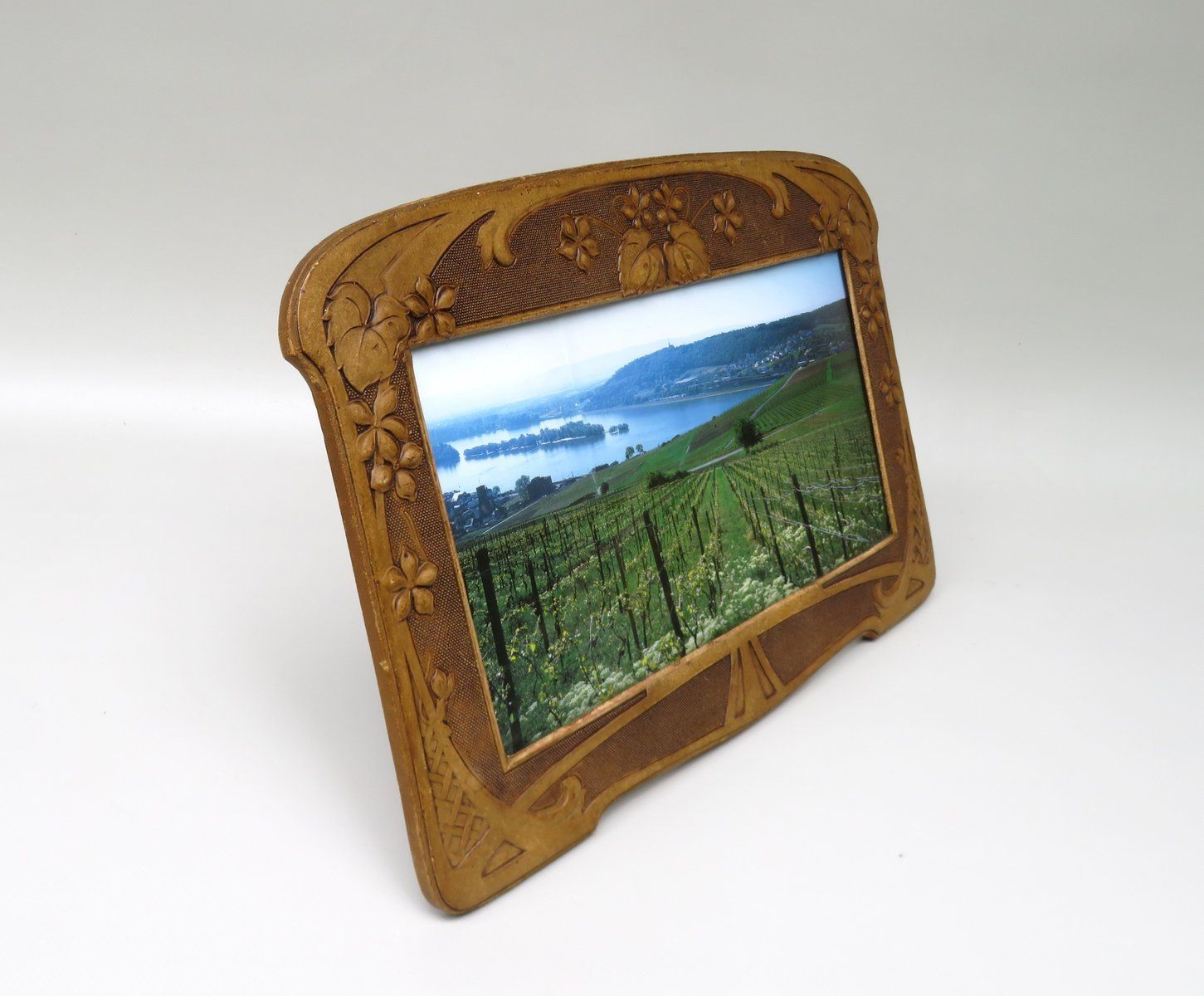 Art Nouveau Picture Frame In Vulcanized Fibre photo furniture