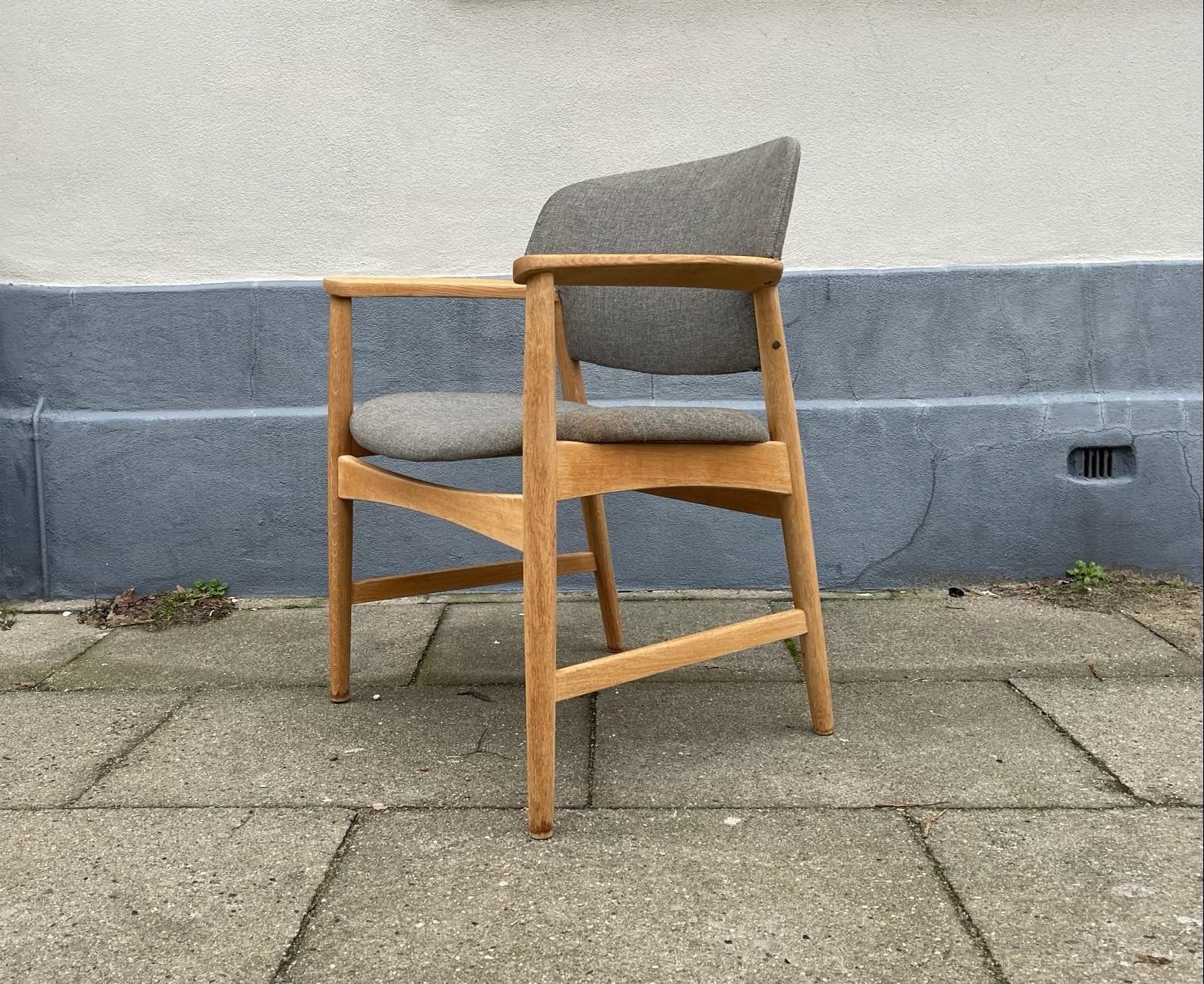 Armchair In Oak By Aksel Bender Madsen For Fritz Hansen 1960s photo furniture