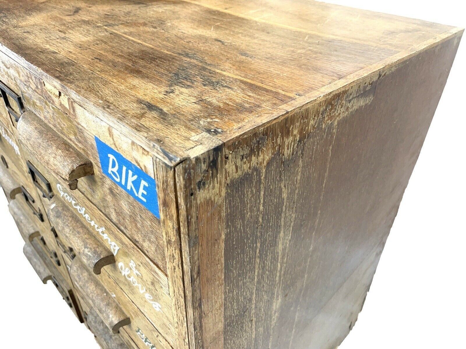 Mid 20th Century Industrial Oak Chest Of Drawers photo vinterior