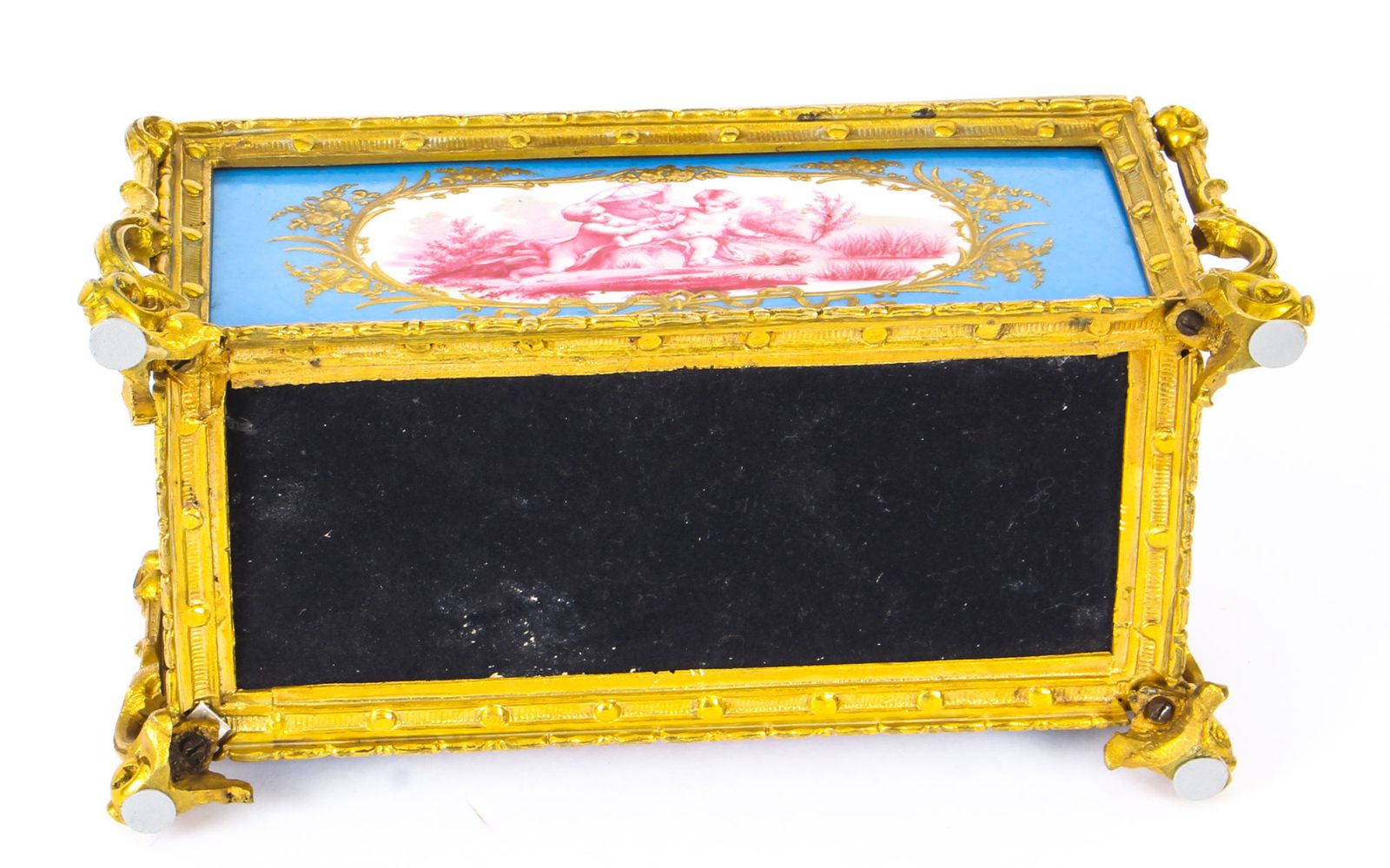 Home Decor Antique French Sevres Porcelain And Ormolu Jewellery Casket C1870 19th C photo