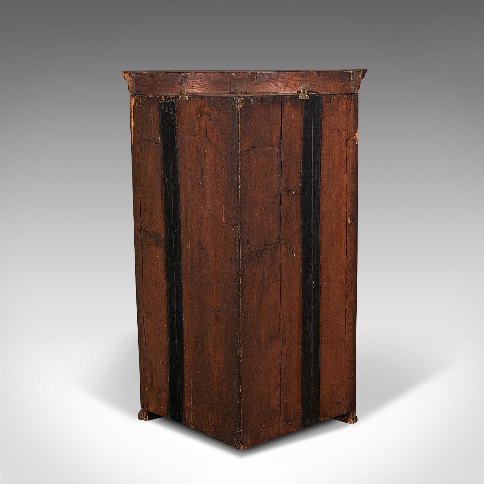 photo for sale Antique Corner Cabinet, English, Bow Front, Hanging, C.1780