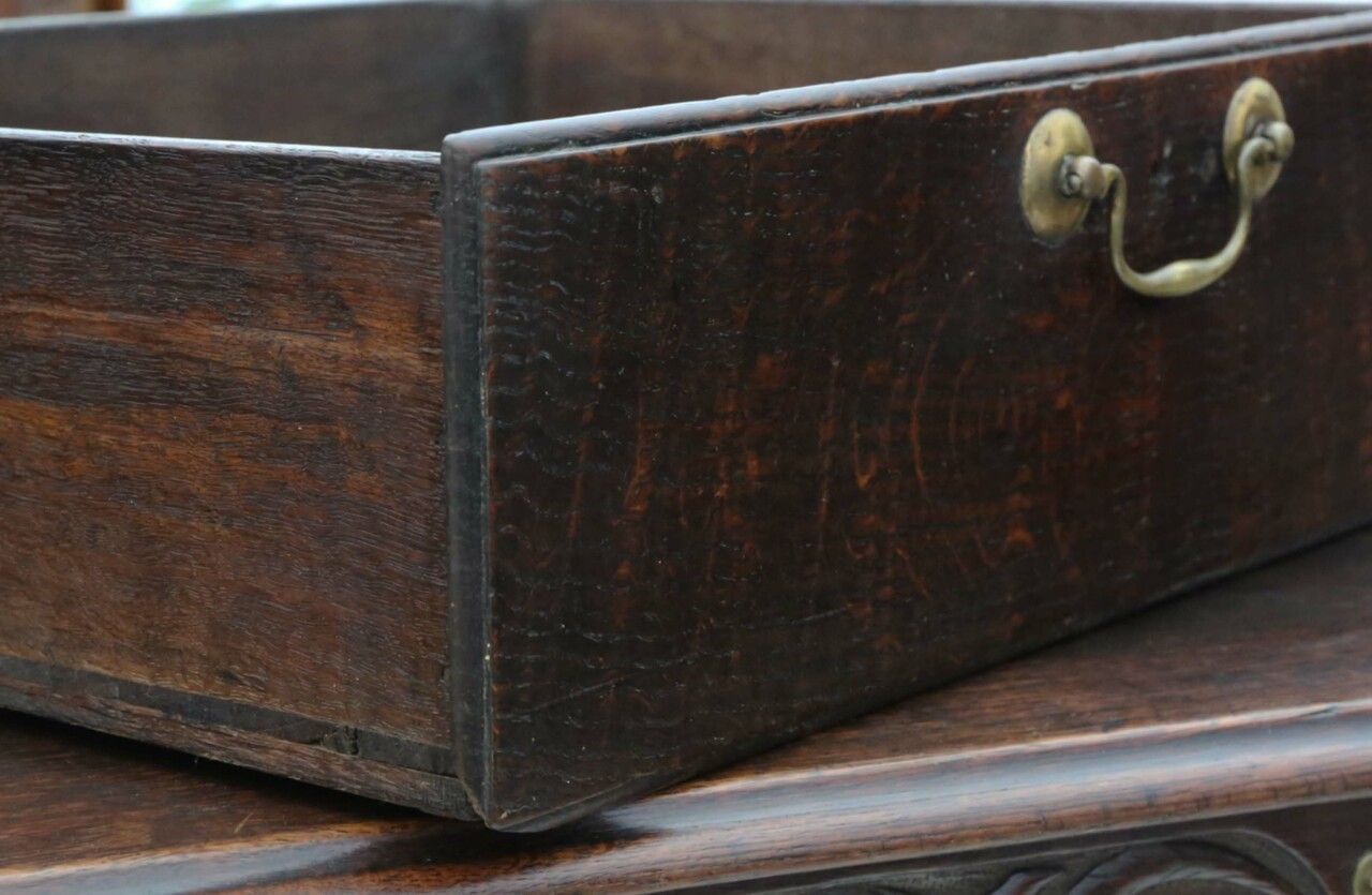 Georgian Oak Mule Chest Coffer 18th Century photo vinterior