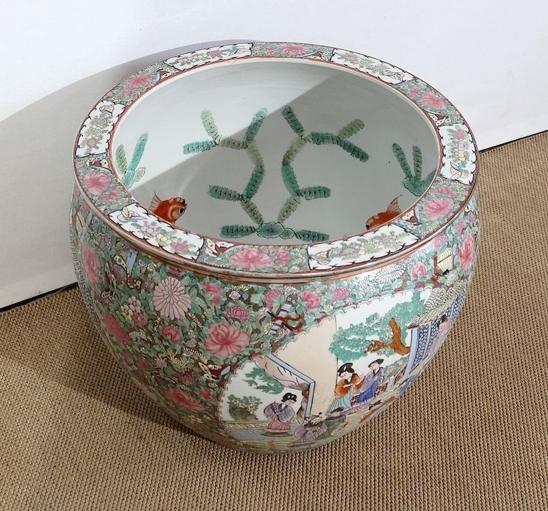 Important Canton Porcelain Aquarium, China, 19th Century photo furniture